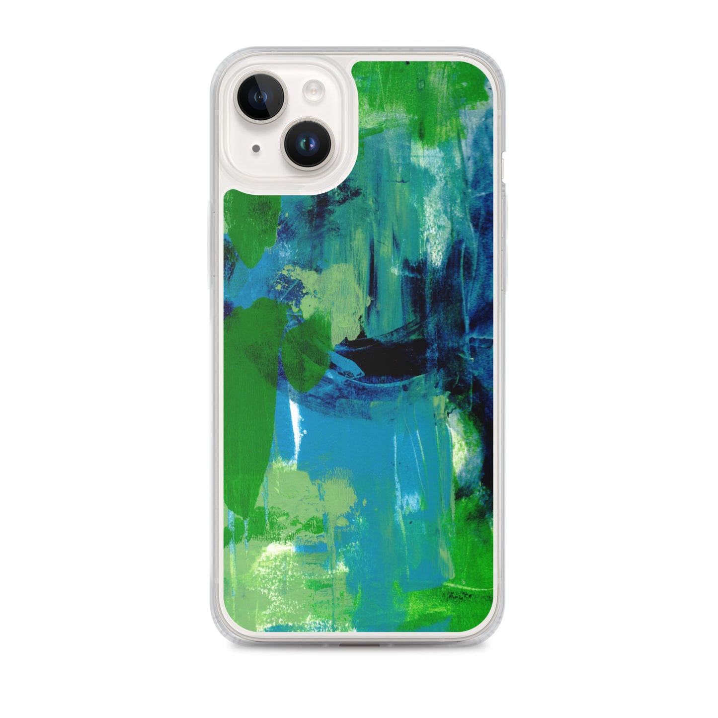 Cool Colors Clear Case for iPhone® - Aquamarine Design - Artistic Gifts for Women - Art by Artist Tania Herrera from Aquamarine Design Studio