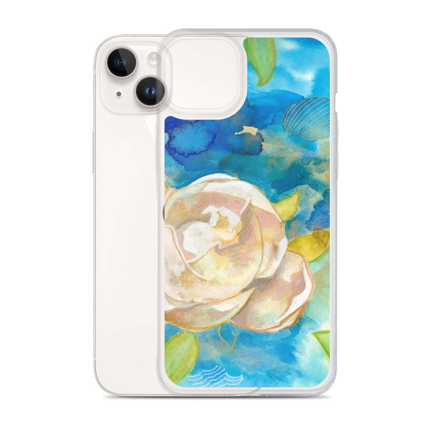 Clear Case for iPhone® - Aquamarine Design - Artistic Gifts for Women - Art by Artist Tania Herrera from Aquamarine Design Studio