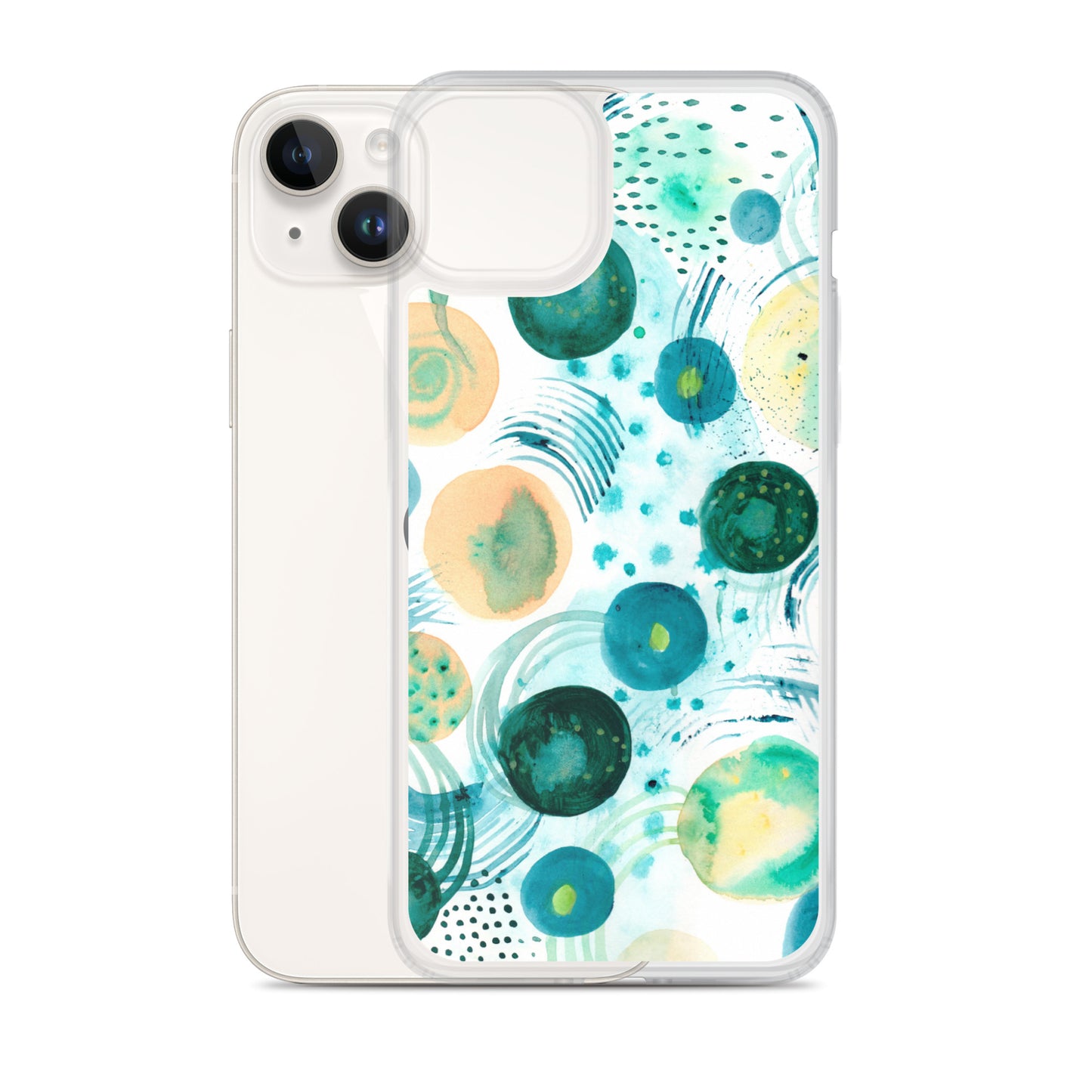 Geometrical Design Clear Case for iPhone® - Aquamarine Design - Artistic Gifts for Women - Art by Artist Tania Herrera from Aquamarine Design Studio