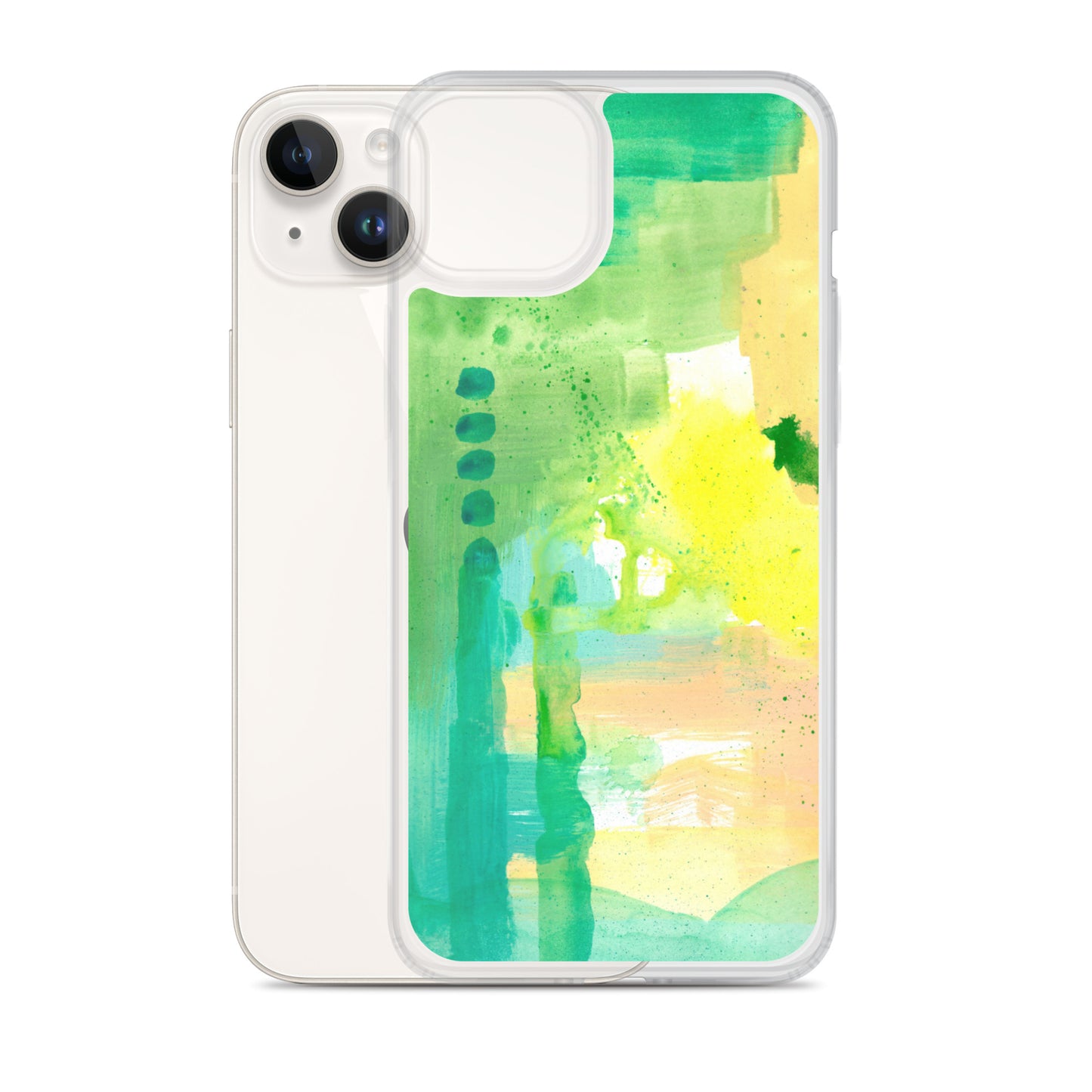 Aqua Abstract Design II Clear Case for iPhone® - Aquamarine Design - Artistic Gifts for Women - Art by Artist Tania Herrera from Aquamarine Design Studio