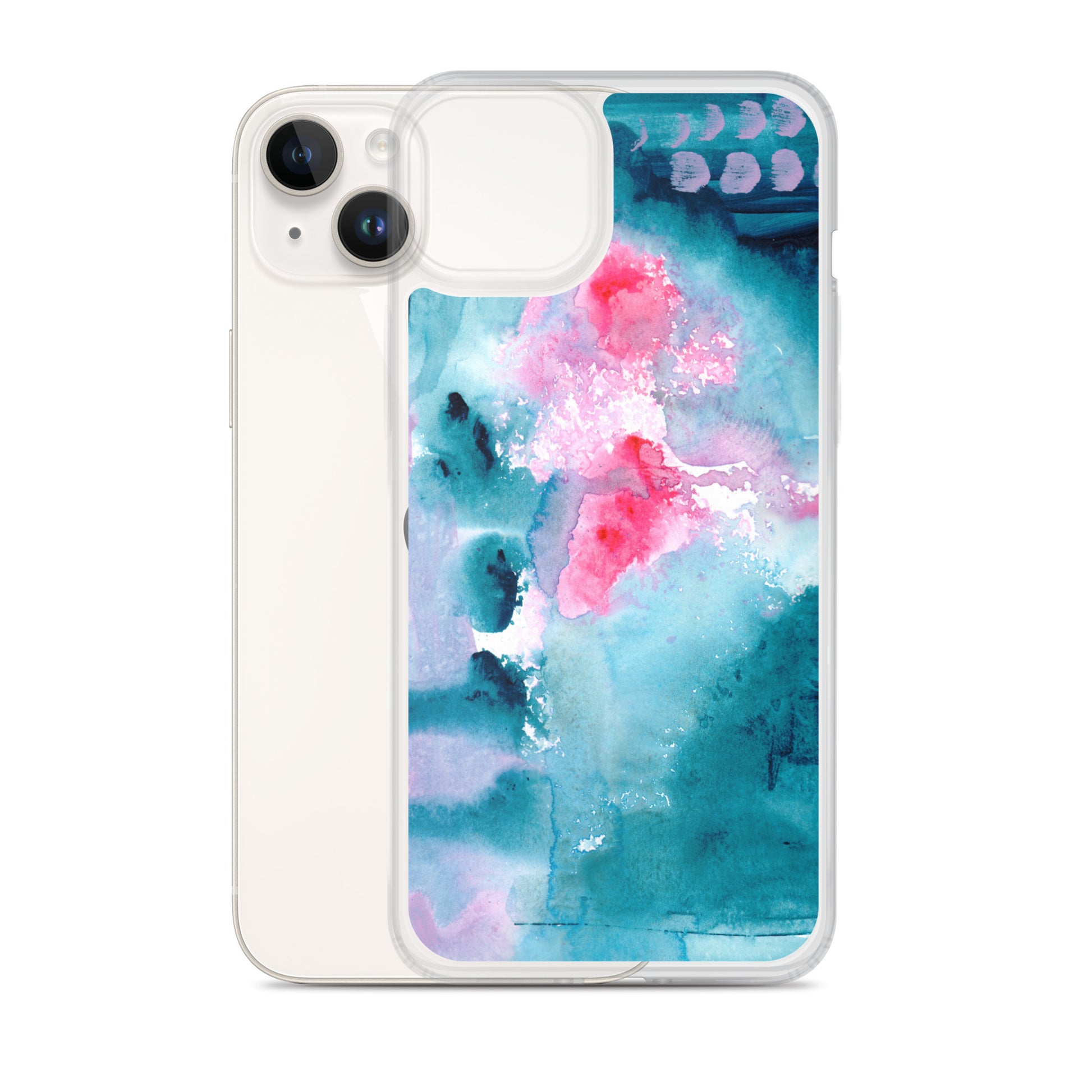 Magical Blue I Clear Case for iPhone® - Aquamarine Design - Artistic Gifts for Women - Art by Artist Tania Herrera from Aquamarine Design Studio