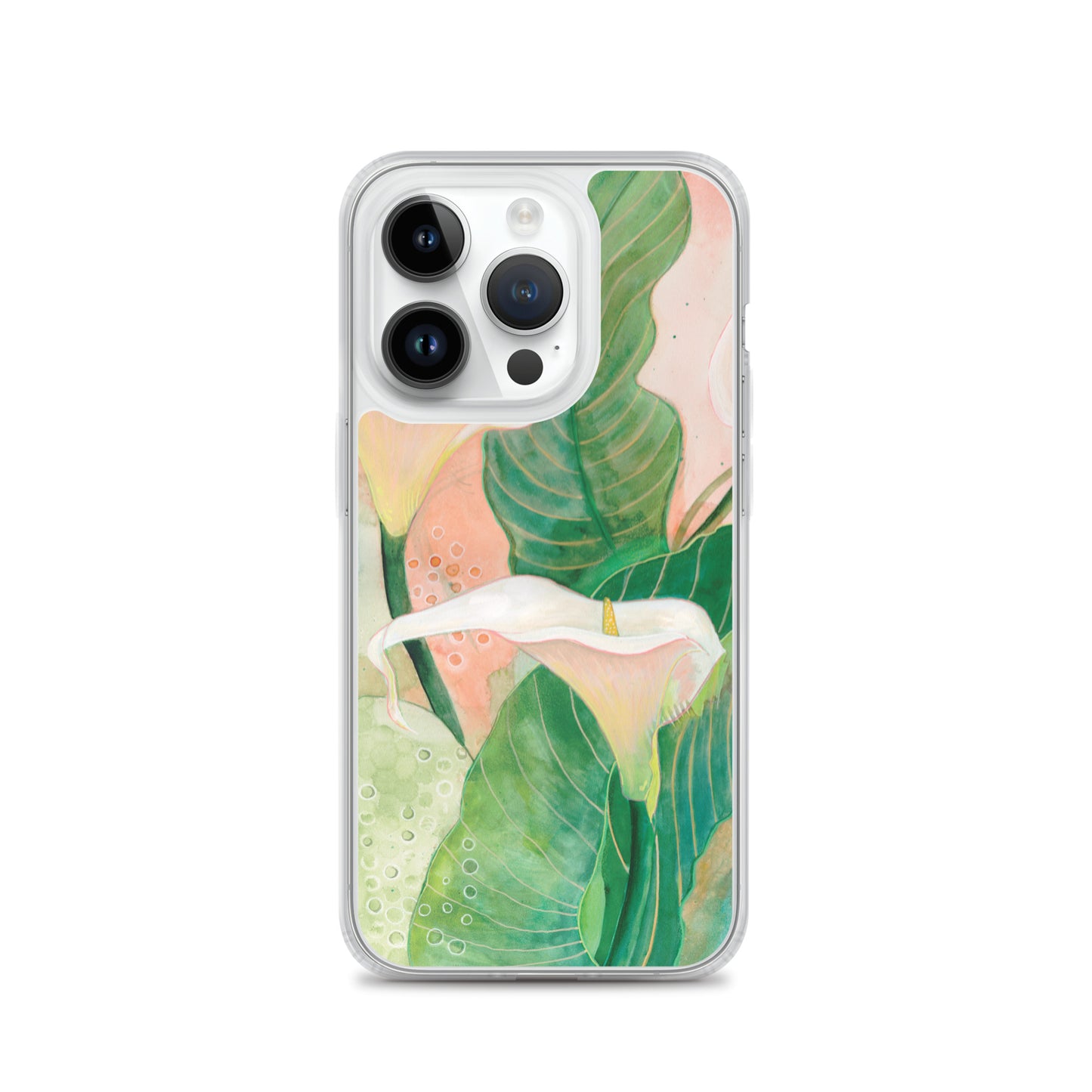 Calla lily Clear Case for iPhone® - Aquamarine Design - Artistic Gifts for Women - Art by Artist Tania Herrera from Aquamarine Design Studio