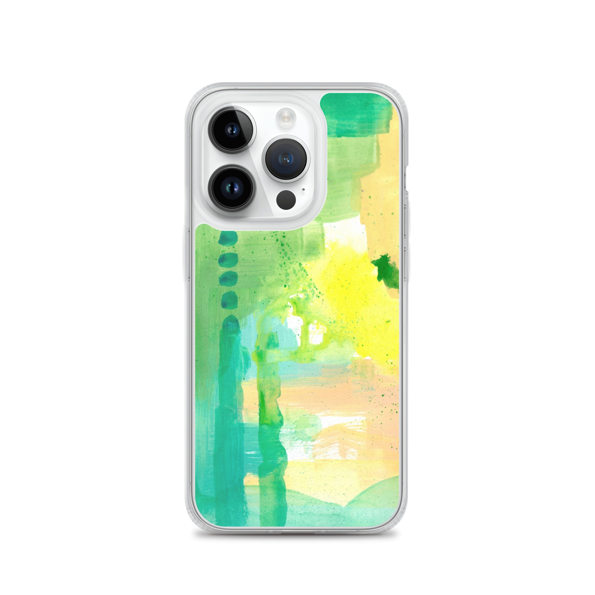 Aqua Abstract Design II Clear Case for iPhone® - Aquamarine Design - Artistic Gifts for Women - Art by Artist Tania Herrera from Aquamarine Design Studio