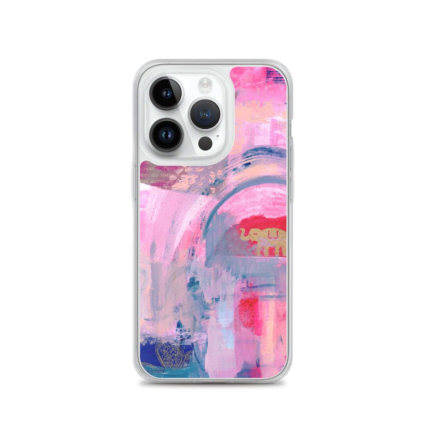 Collage Design Clear Case for iPhone® - Aquamarine Design - Artistic Gifts for Women - Art by Artist Tania Herrera from Aquamarine Design Studio