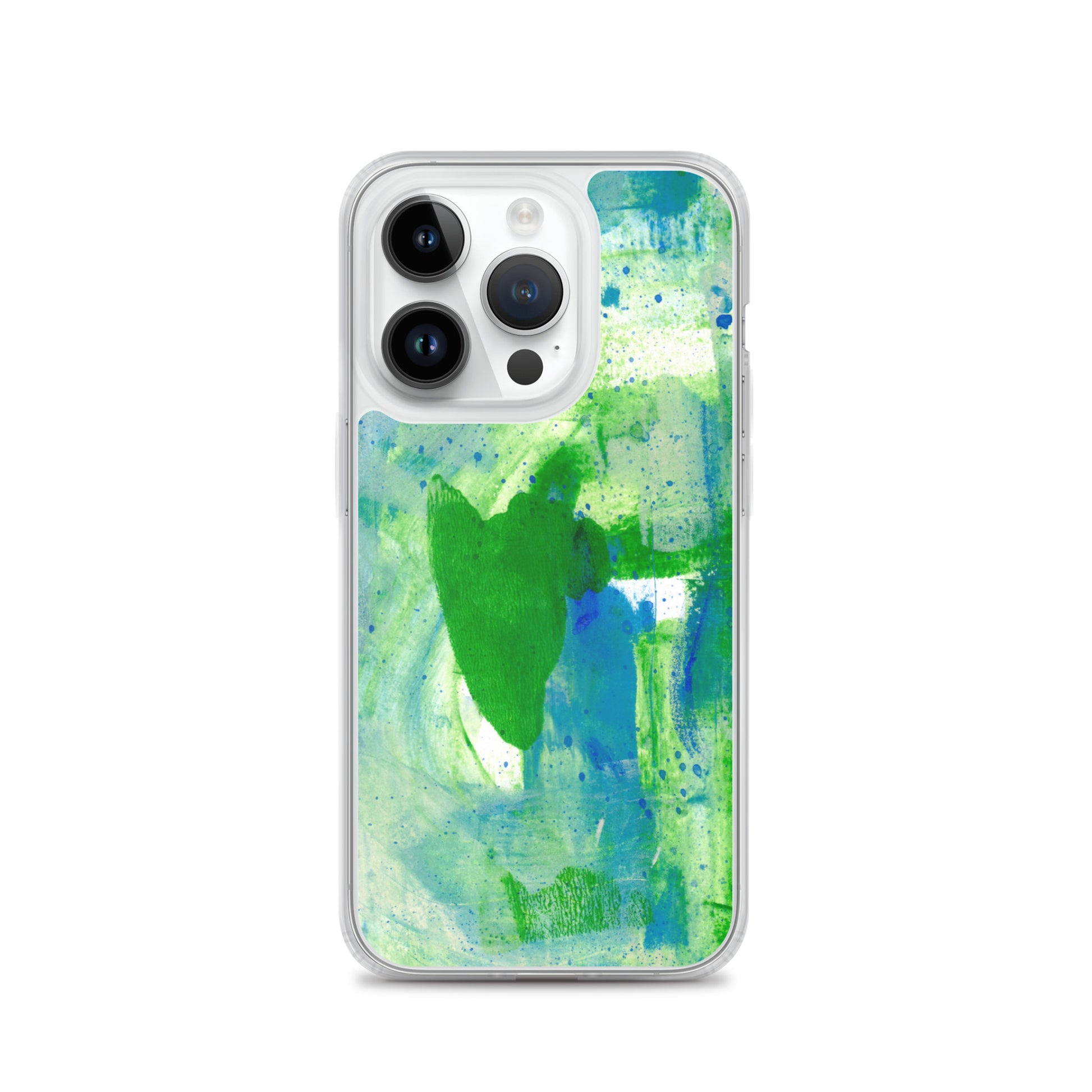 Green Mist Clear Case for iPhone® - Aquamarine Design - Artistic Gifts for Women - Art by Artist Tania Herrera from Aquamarine Design Studio