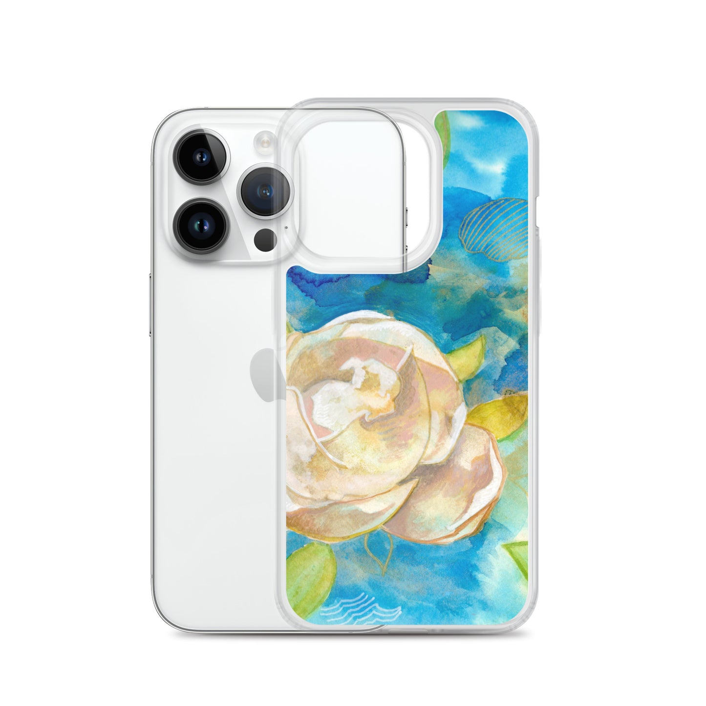 Clear Case for iPhone® - Aquamarine Design - Artistic Gifts for Women - Art by Artist Tania Herrera from Aquamarine Design Studio