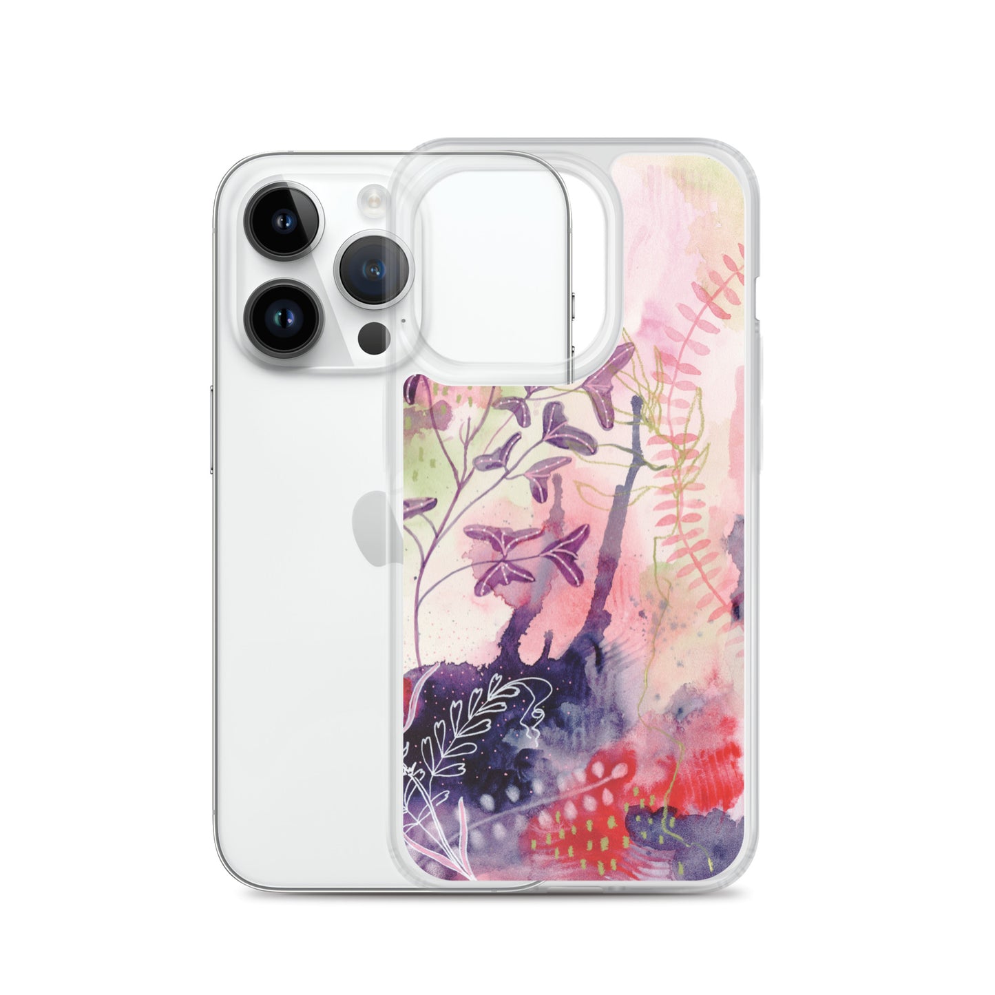 Playful Clear Case for iPhone® - Aquamarine Design - Artistic Gifts for Women - Art by Artist Tania Herrera from Aquamarine Design Studio
