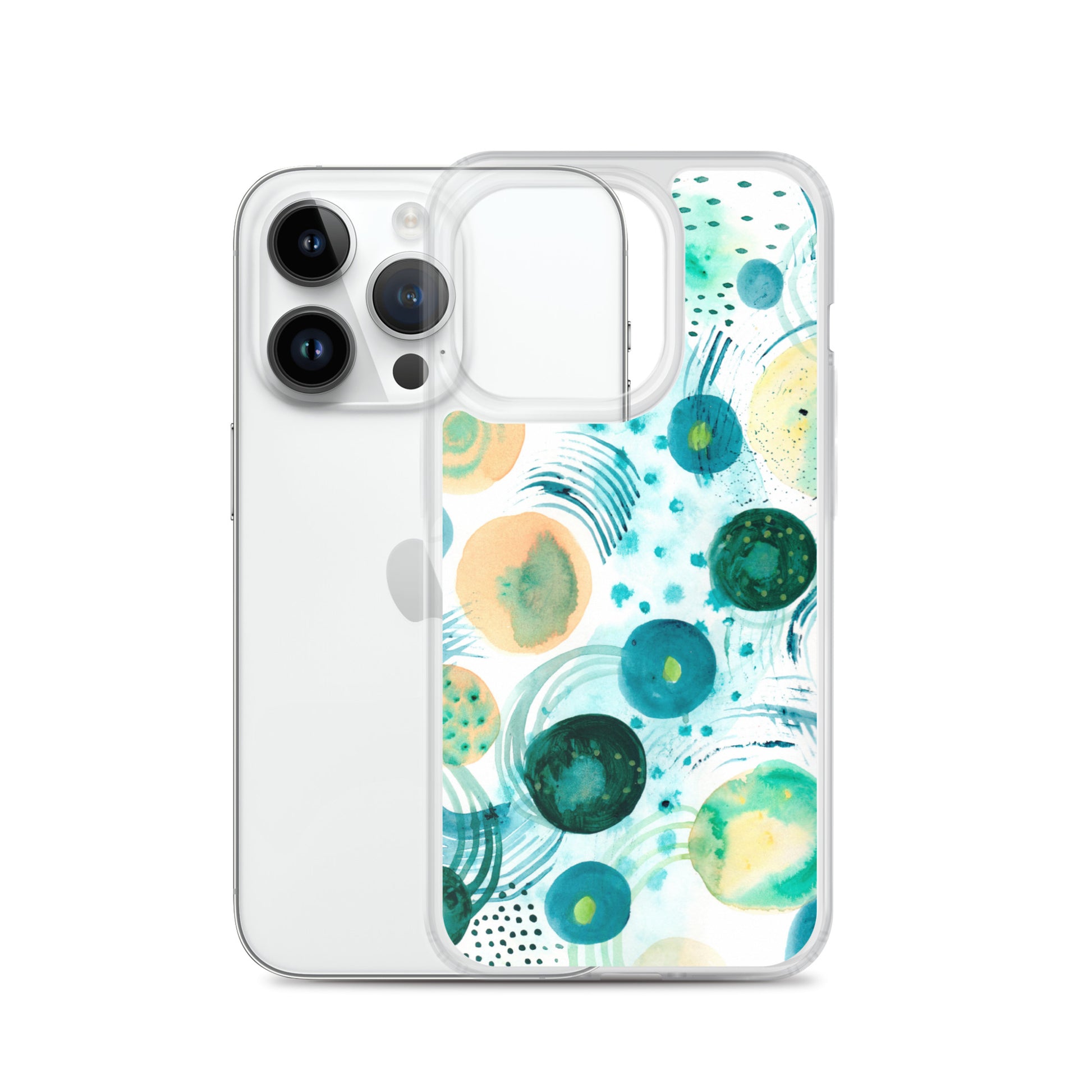 Geometrical Design Clear Case for iPhone® - Aquamarine Design - Artistic Gifts for Women - Art by Artist Tania Herrera from Aquamarine Design Studio