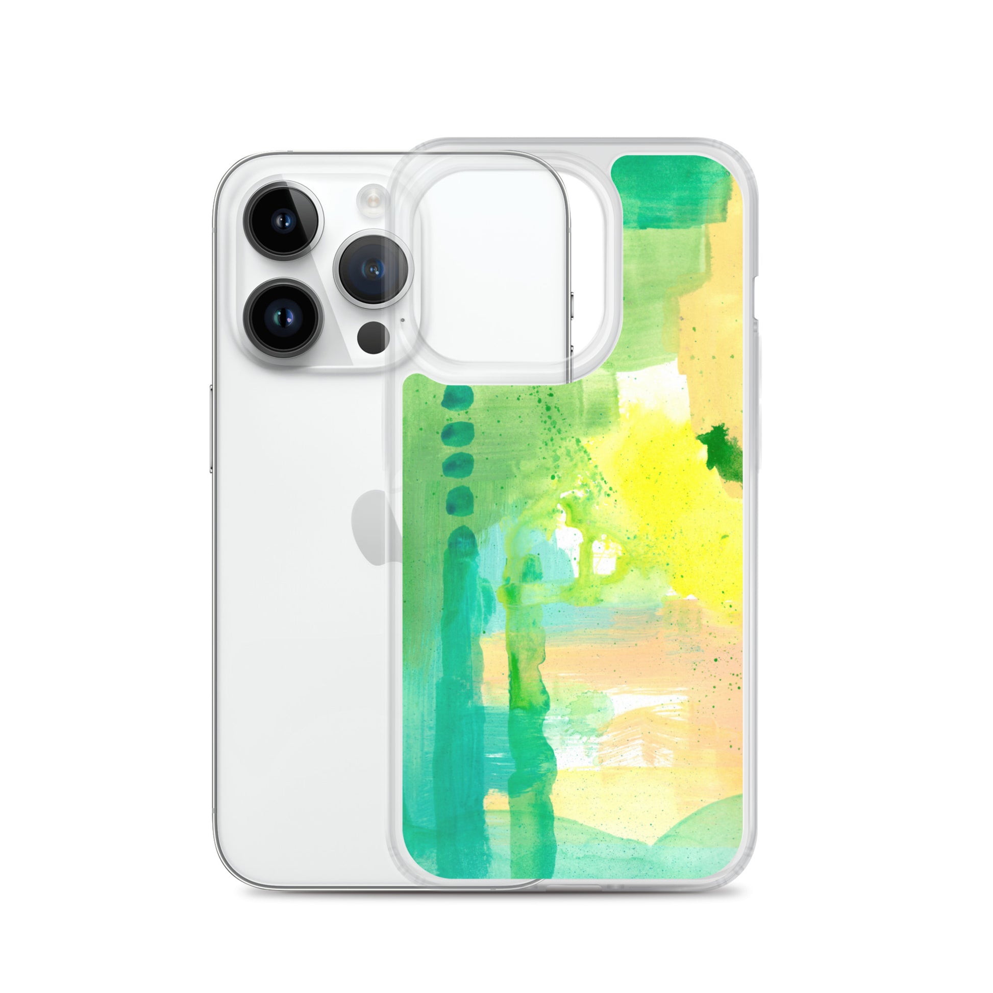 Aqua Abstract Design II Clear Case for iPhone® - Aquamarine Design - Artistic Gifts for Women - Art by Artist Tania Herrera from Aquamarine Design Studio
