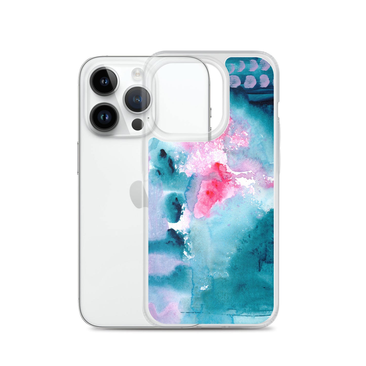 Magical Blue I Clear Case for iPhone® - Aquamarine Design - Artistic Gifts for Women - Art by Artist Tania Herrera from Aquamarine Design Studio