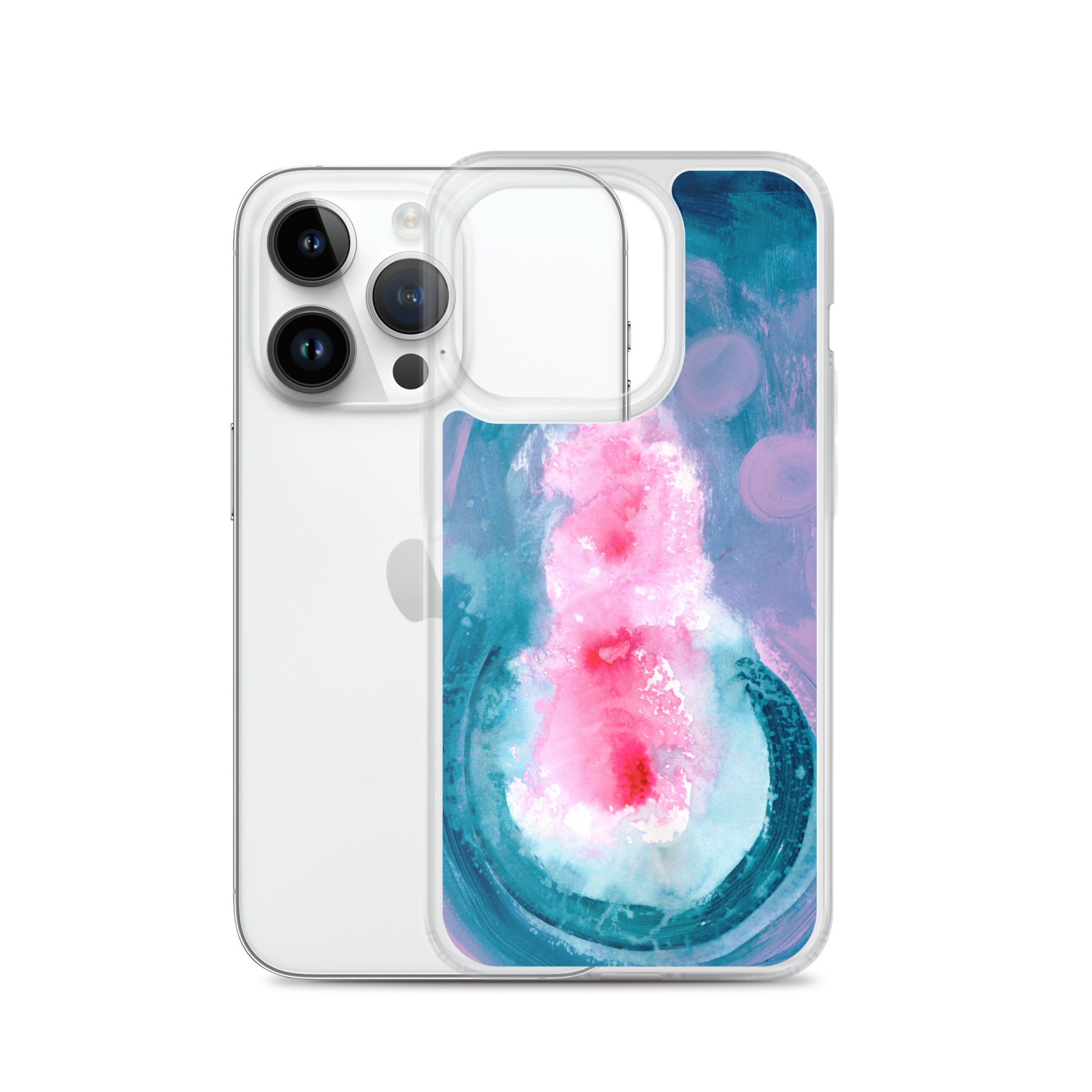 Magical Blue II Clear Case for iPhone® - Aquamarine Design - Artistic Gifts for Women - Art by Artist Tania Herrera from Aquamarine Design Studio