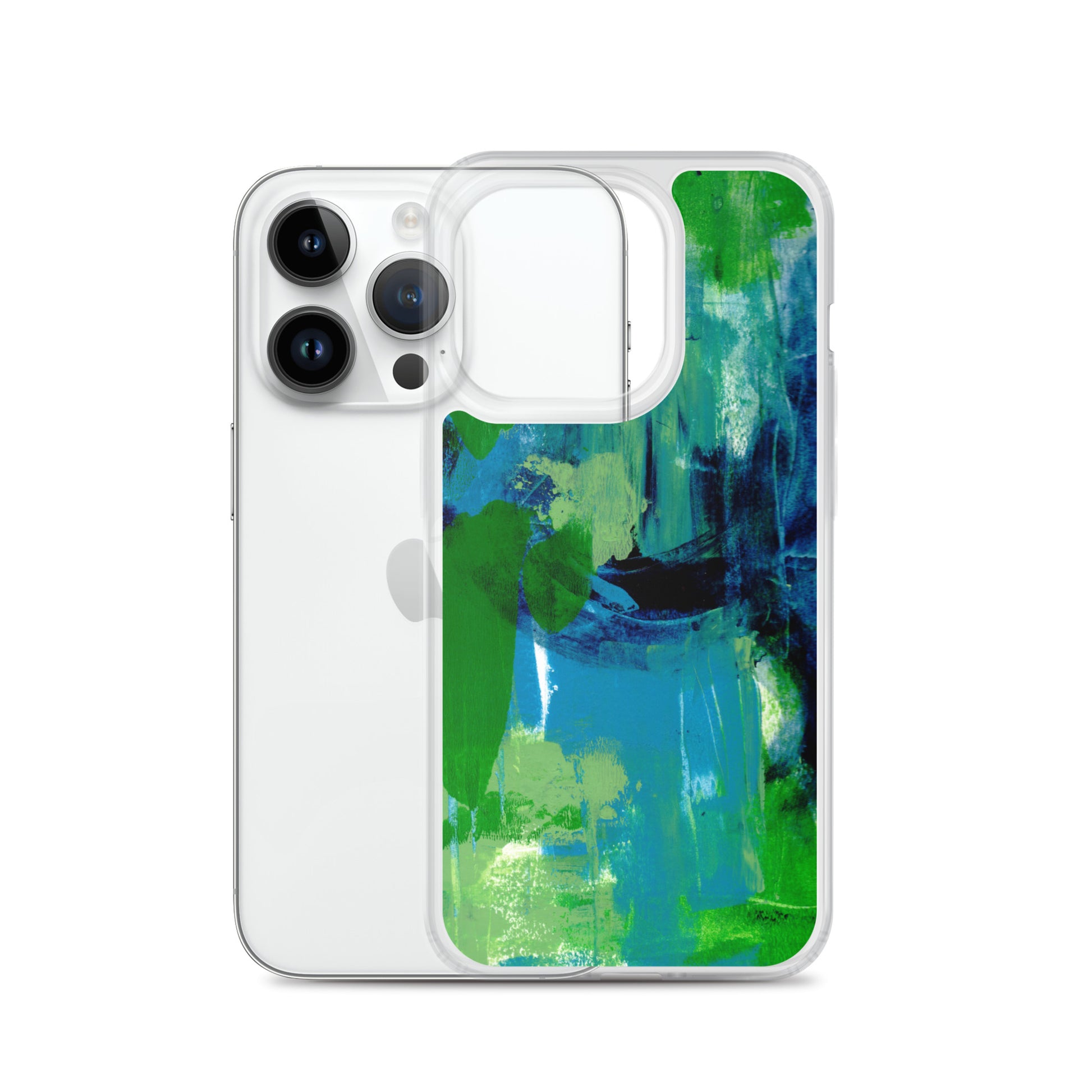 Cool Colors Clear Case for iPhone® - Aquamarine Design - Artistic Gifts for Women - Art by Artist Tania Herrera from Aquamarine Design Studio
