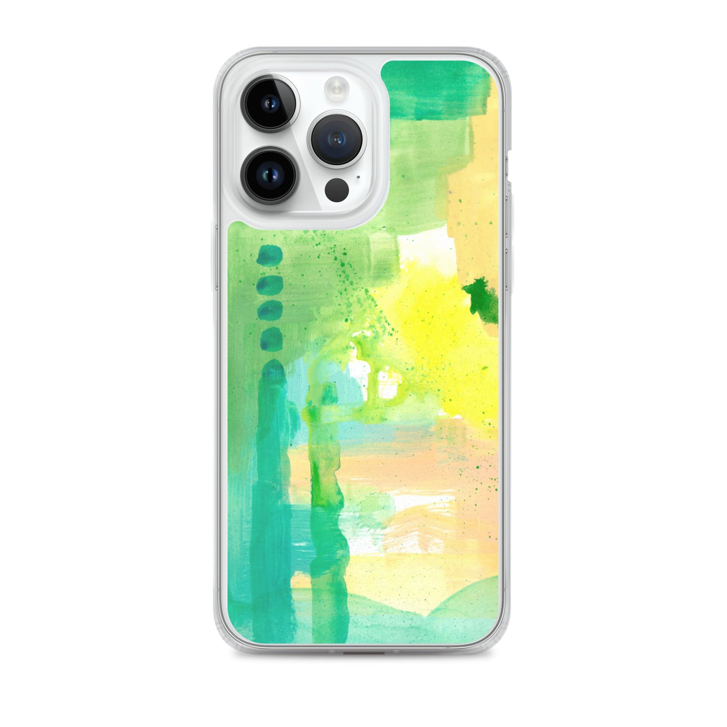 Aqua Abstract Design II Clear Case for iPhone® - Aquamarine Design - Artistic Gifts for Women - Art by Artist Tania Herrera from Aquamarine Design Studio