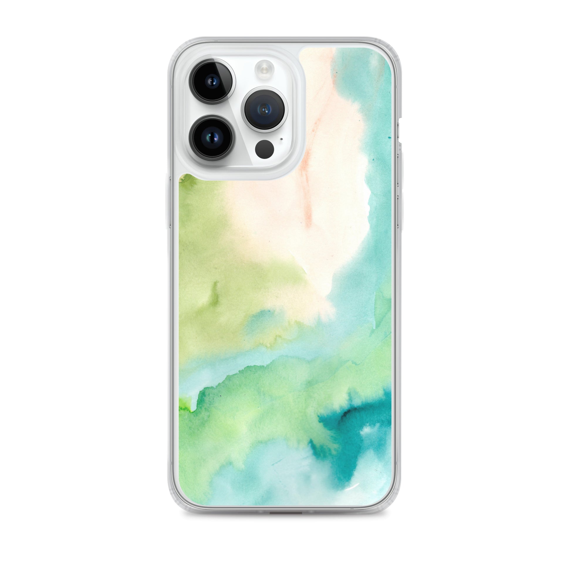 Soft Green Clear Case for iPhone® - Aquamarine Design - Artistic Gifts for Women - Art by Artist Tania Herrera from Aquamarine Design Studio