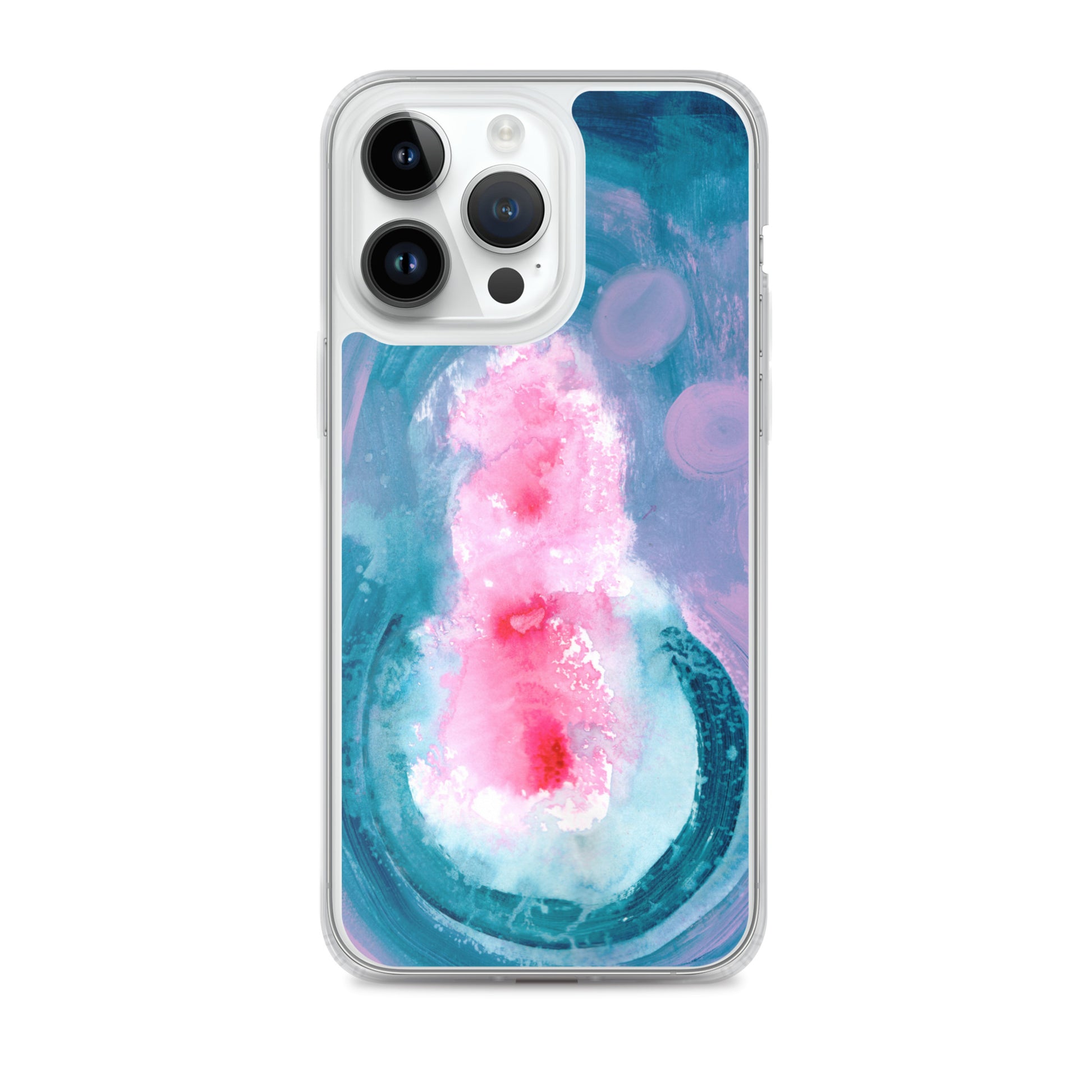 Magical Blue II Clear Case for iPhone® - Aquamarine Design - Artistic Gifts for Women - Art by Artist Tania Herrera from Aquamarine Design Studio