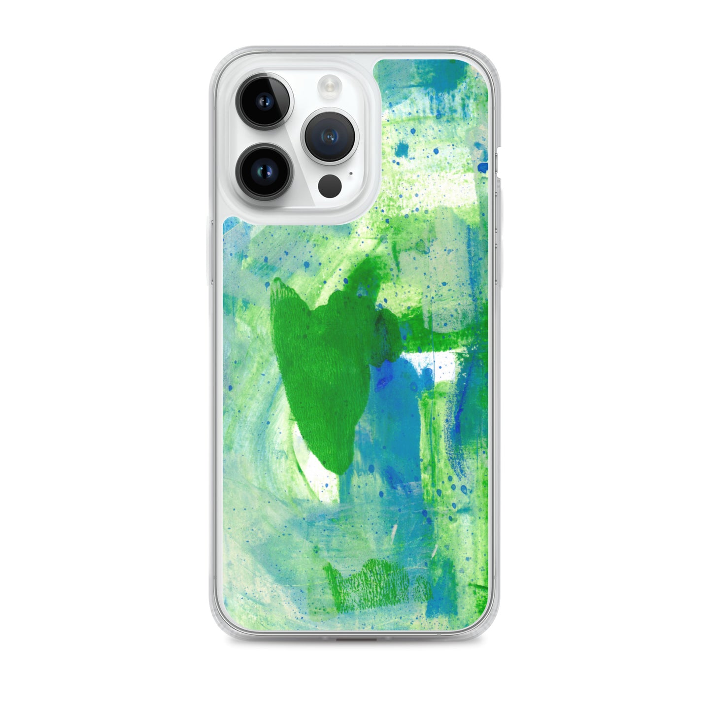 Green Mist Clear Case for iPhone® - Aquamarine Design - Artistic Gifts for Women - Art by Artist Tania Herrera from Aquamarine Design Studio