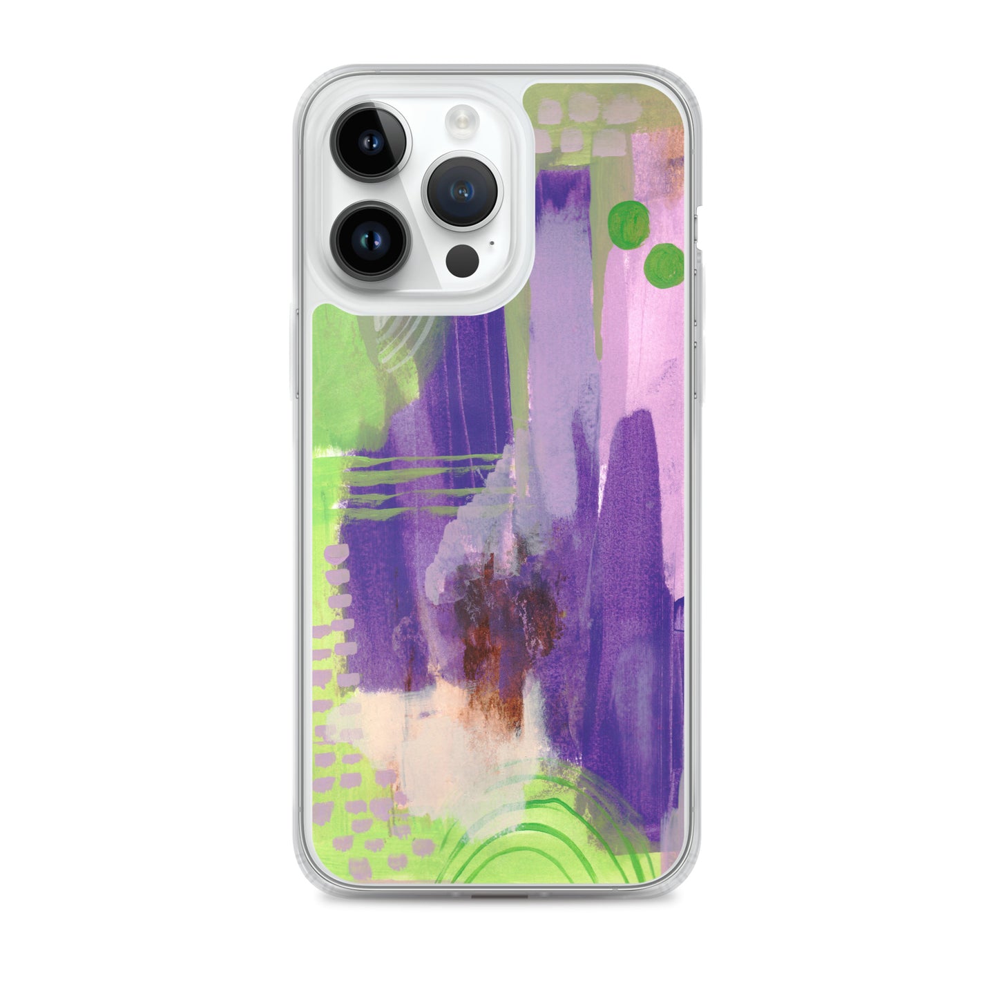 Purple Abstract II Clear Case for iPhone® - Aquamarine Design - Artistic Gifts for Women - Art by Artist Tania Herrera from Aquamarine Design Studio