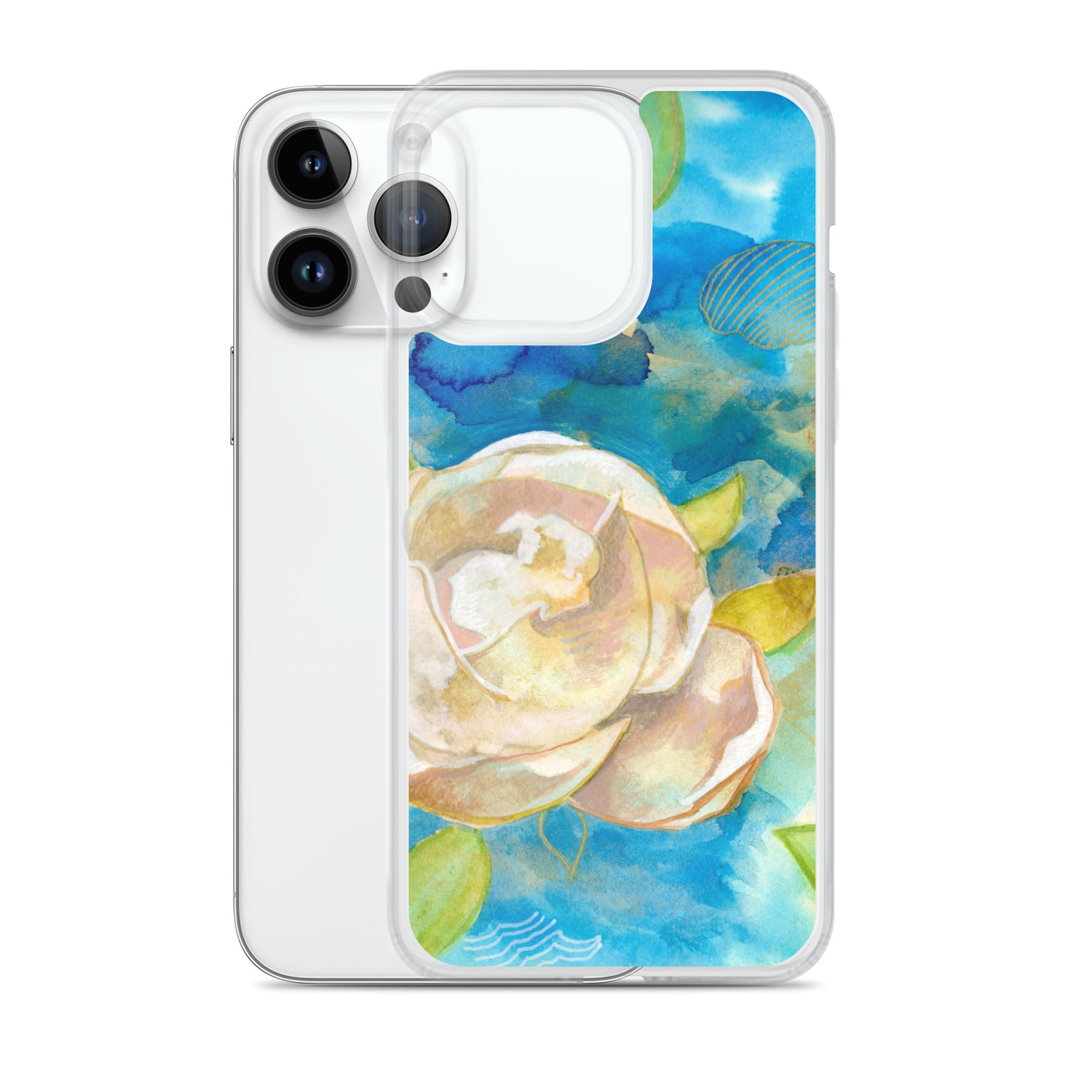 Clear Case for iPhone® - Aquamarine Design - Artistic Gifts for Women - Art by Artist Tania Herrera from Aquamarine Design Studio
