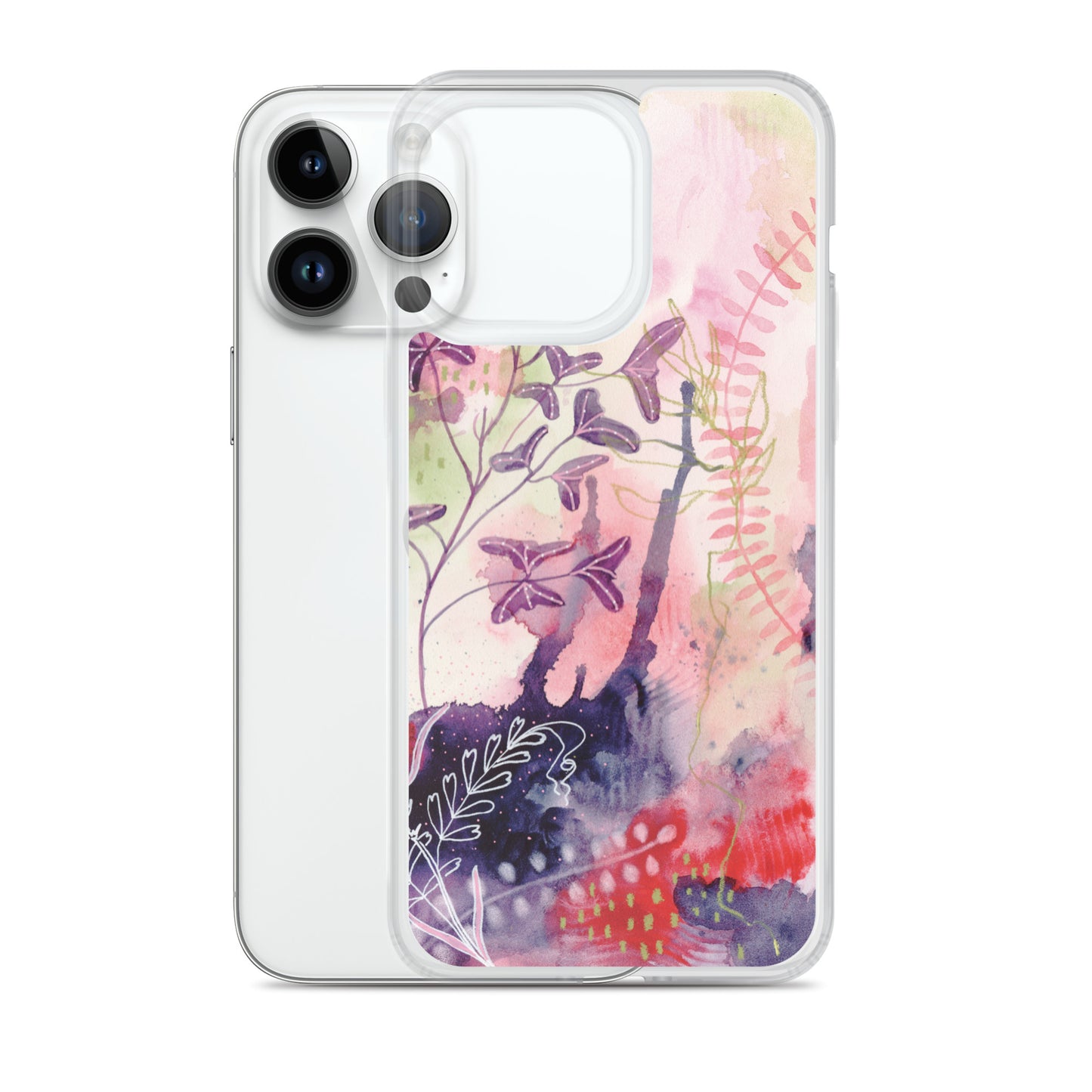 Playful Clear Case for iPhone® - Aquamarine Design - Artistic Gifts for Women - Art by Artist Tania Herrera from Aquamarine Design Studio
