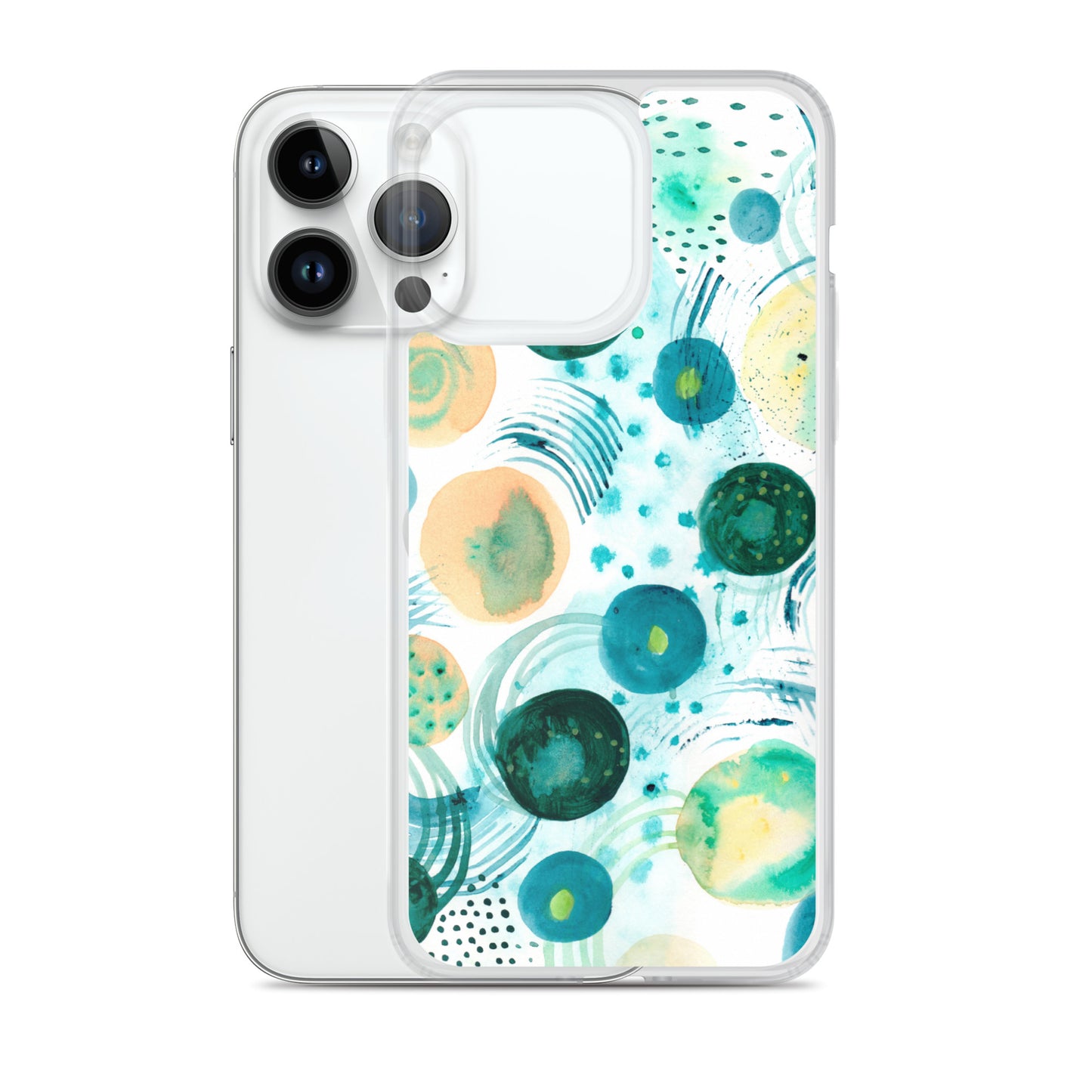 Geometrical Design Clear Case for iPhone® - Aquamarine Design - Artistic Gifts for Women - Art by Artist Tania Herrera from Aquamarine Design Studio