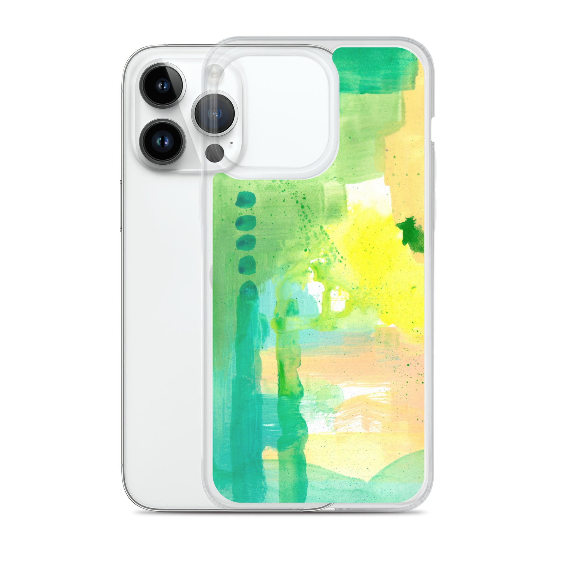 Aqua Abstract Design II Clear Case for iPhone® - Aquamarine Design - Artistic Gifts for Women - Art by Artist Tania Herrera from Aquamarine Design Studio
