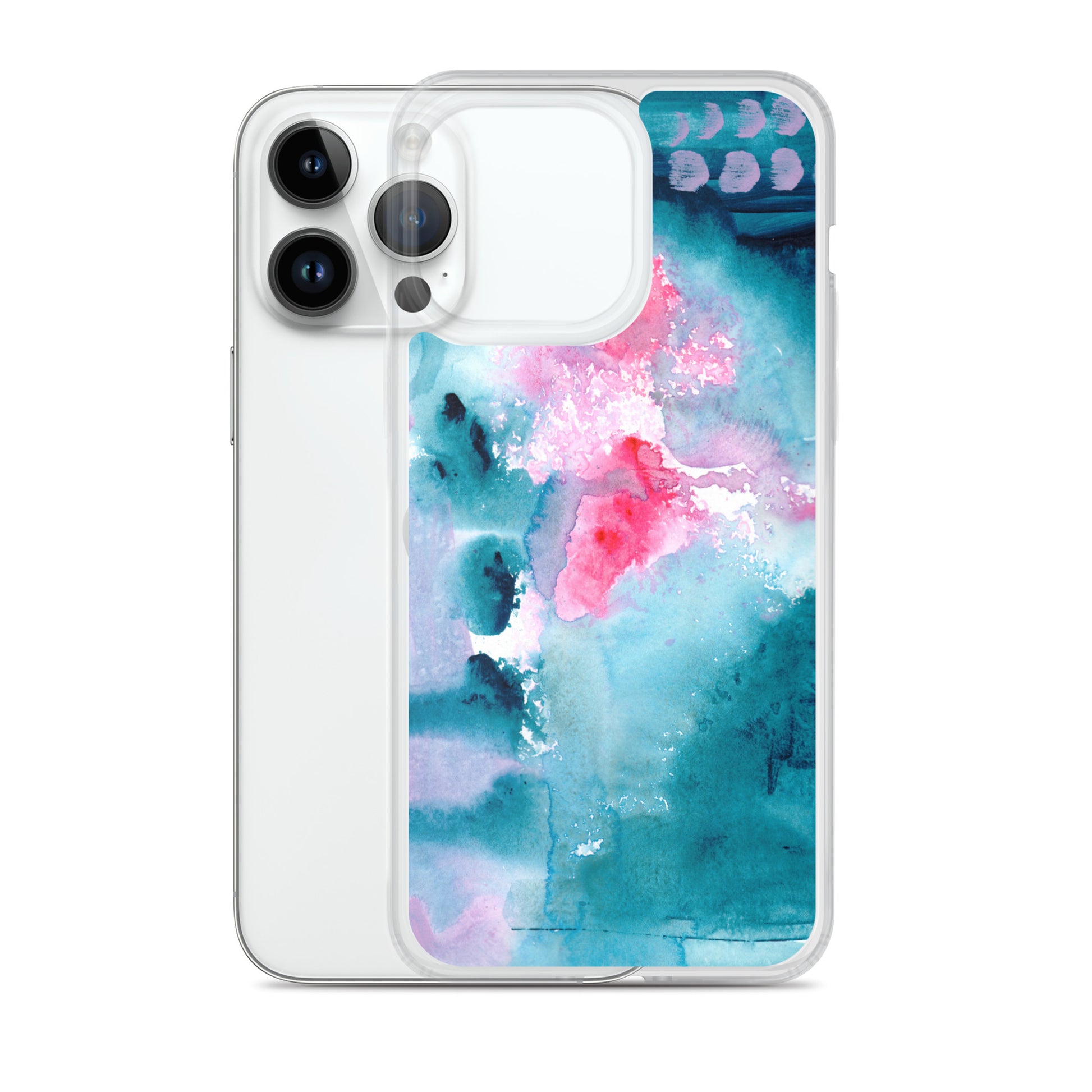 Magical Blue I Clear Case for iPhone® - Aquamarine Design - Artistic Gifts for Women - Art by Artist Tania Herrera from Aquamarine Design Studio
