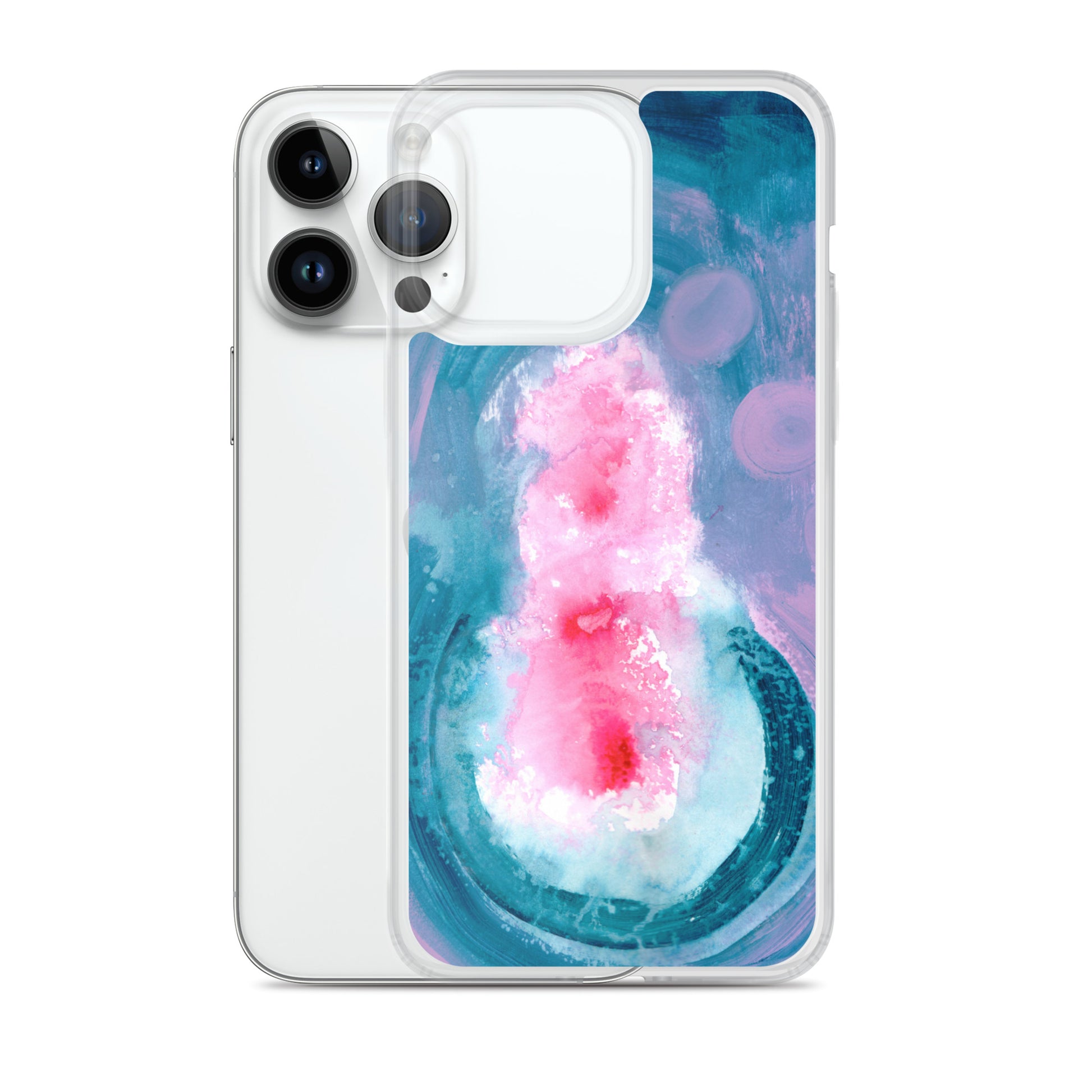 Magical Blue II Clear Case for iPhone® - Aquamarine Design - Artistic Gifts for Women - Art by Artist Tania Herrera from Aquamarine Design Studio