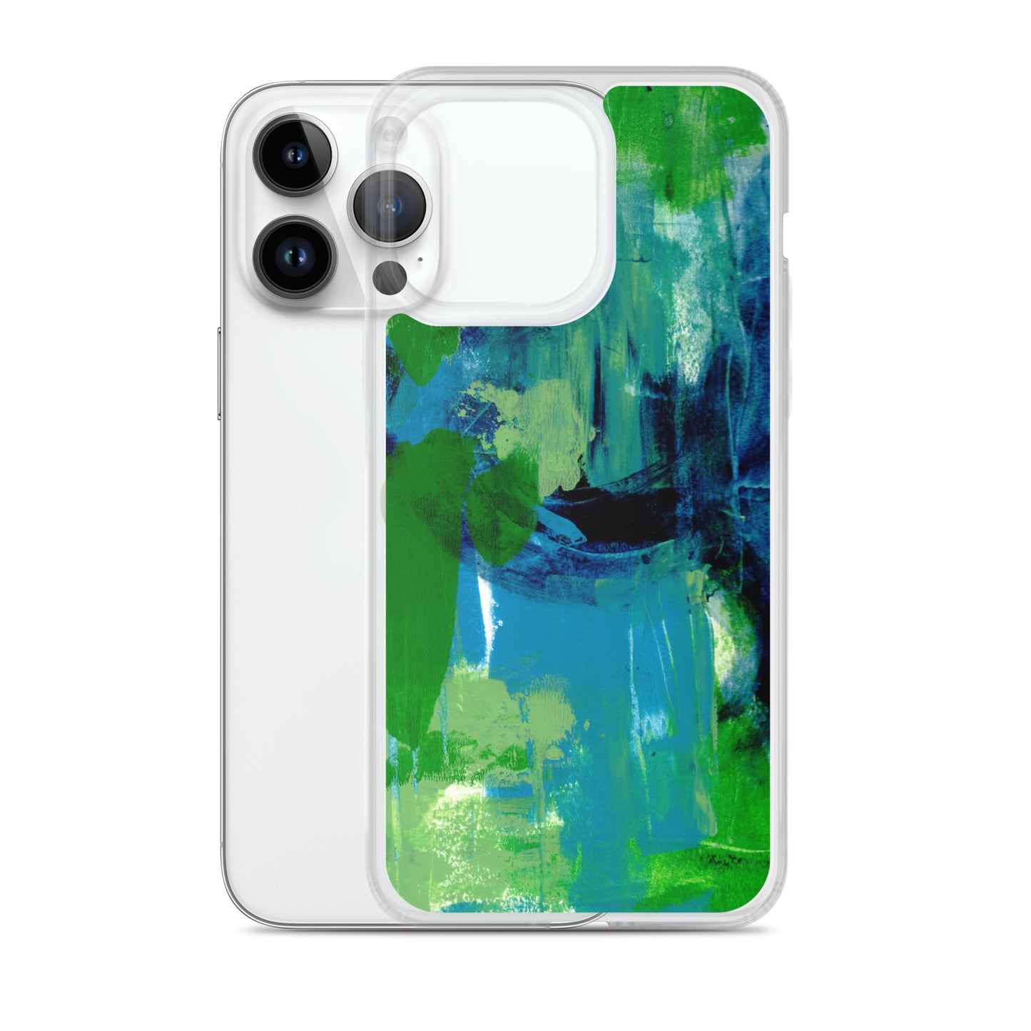 Cool Colors Clear Case for iPhone® - Aquamarine Design - Artistic Gifts for Women - Art by Artist Tania Herrera from Aquamarine Design Studio