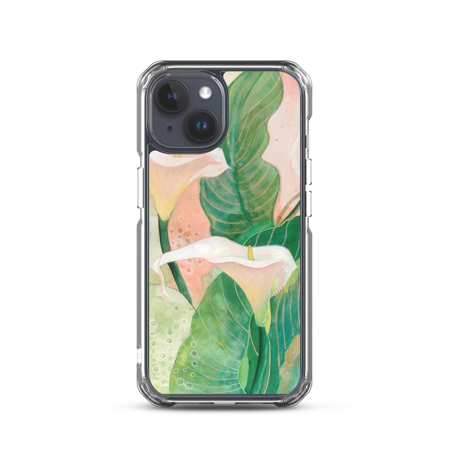 Calla lily Clear Case for iPhone® - Aquamarine Design - Artistic Gifts for Women - Art by Artist Tania Herrera from Aquamarine Design Studio