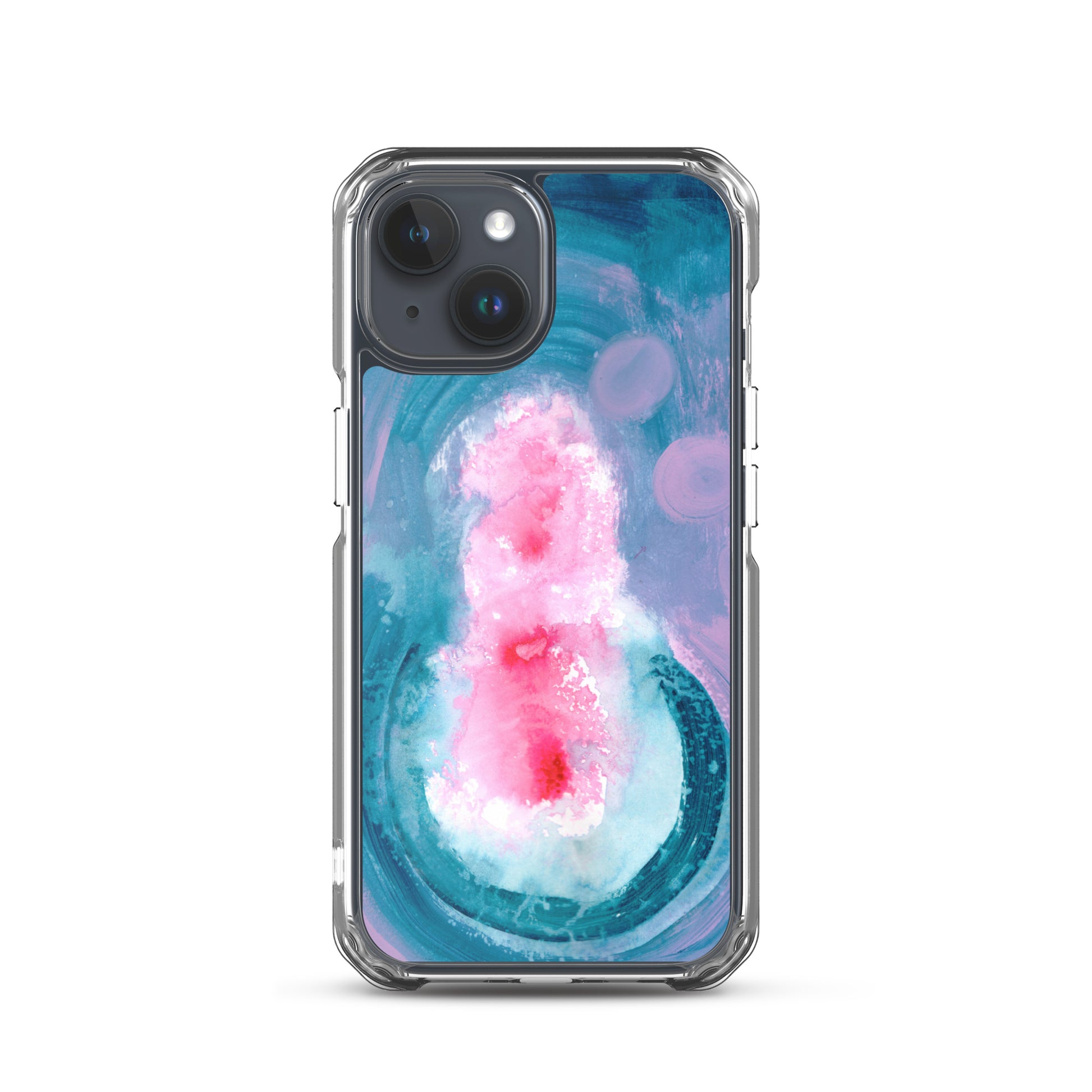 Magical Blue II Clear Case for iPhone® - Aquamarine Design - Artistic Gifts for Women - Art by Artist Tania Herrera from Aquamarine Design Studio
