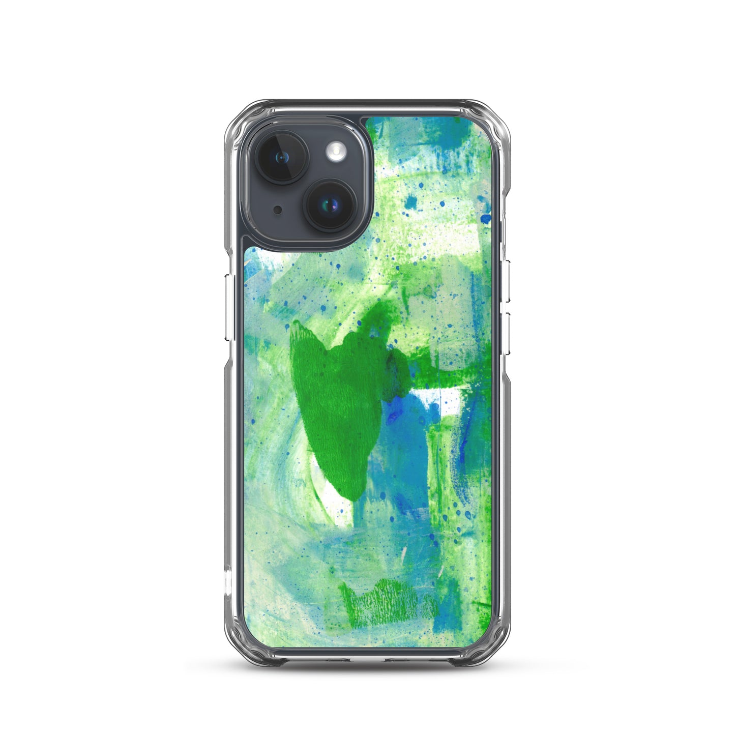 Green Mist Clear Case for iPhone® - Aquamarine Design - Artistic Gifts for Women - Art by Artist Tania Herrera from Aquamarine Design Studio