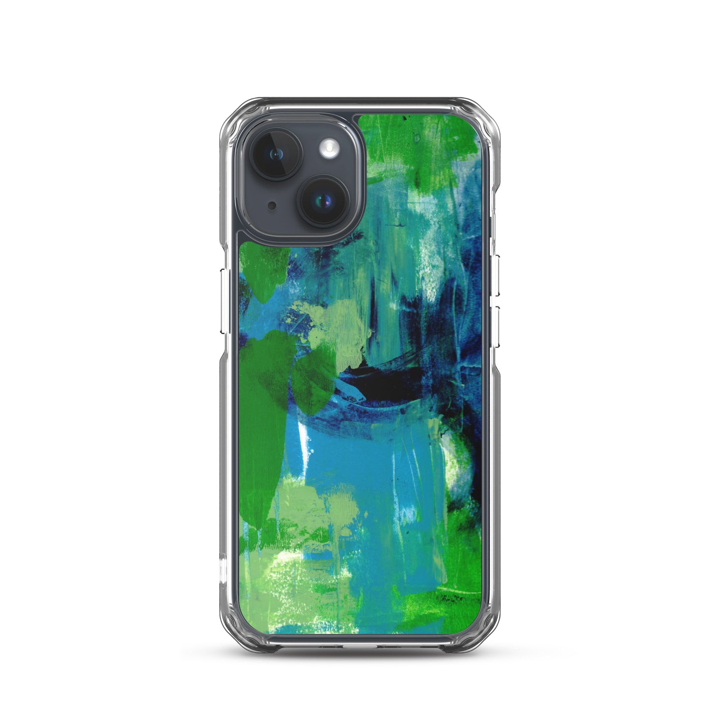 Cool Colors Clear Case for iPhone® - Aquamarine Design - Artistic Gifts for Women - Art by Artist Tania Herrera from Aquamarine Design Studio
