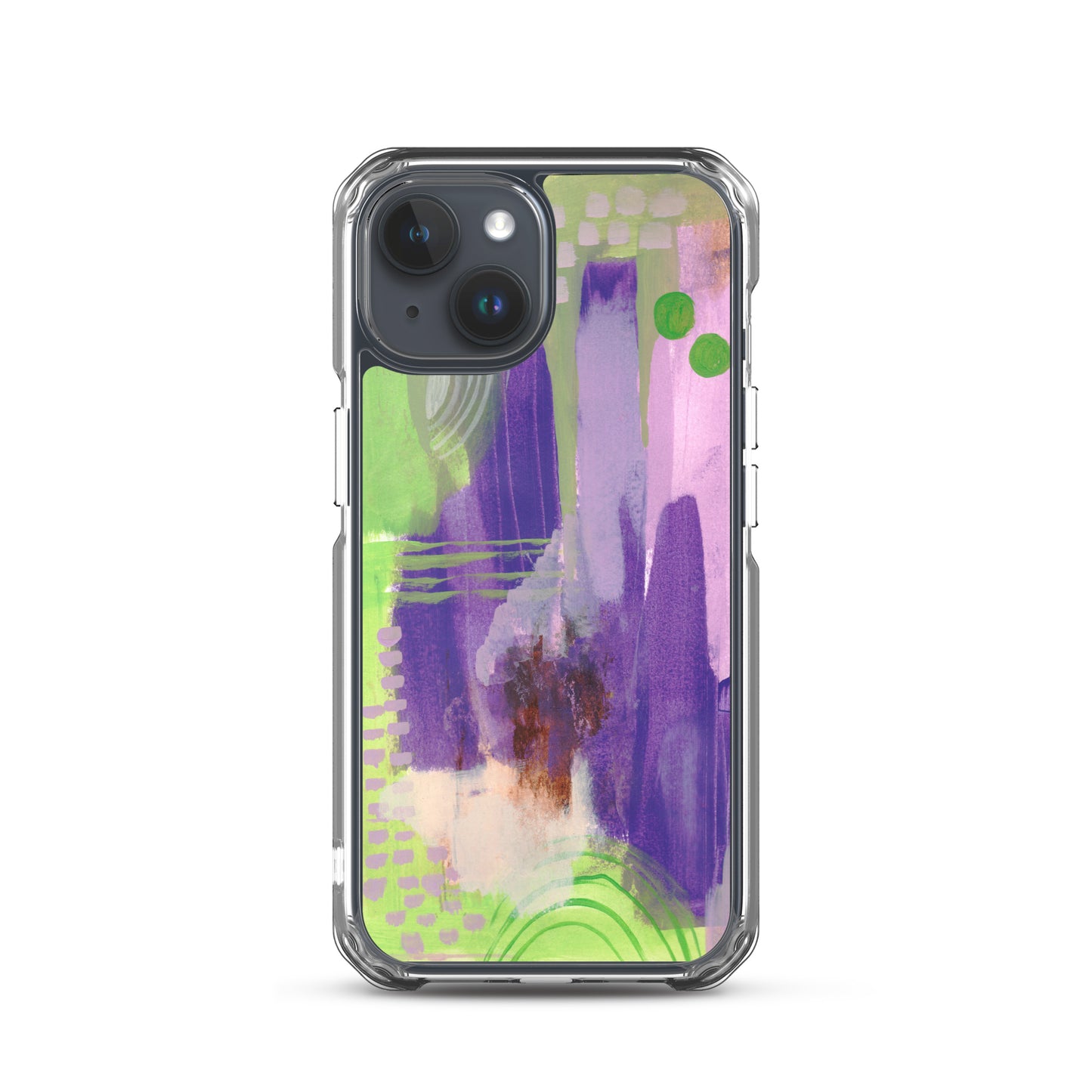 Purple Abstract II Clear Case for iPhone® - Aquamarine Design - Artistic Gifts for Women - Art by Artist Tania Herrera from Aquamarine Design Studio
