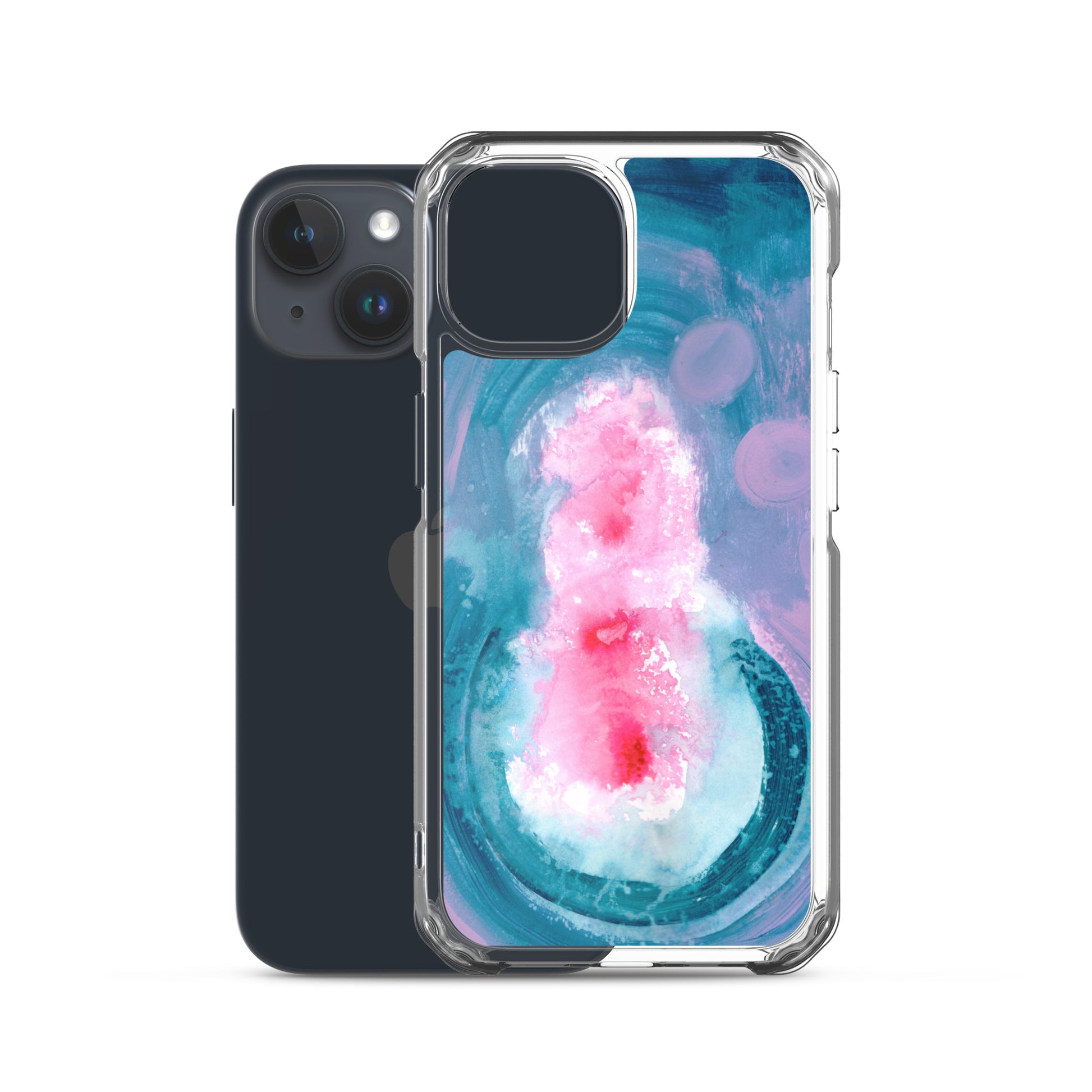 Magical Blue II Clear Case for iPhone® - Aquamarine Design - Artistic Gifts for Women - Art by Artist Tania Herrera from Aquamarine Design Studio