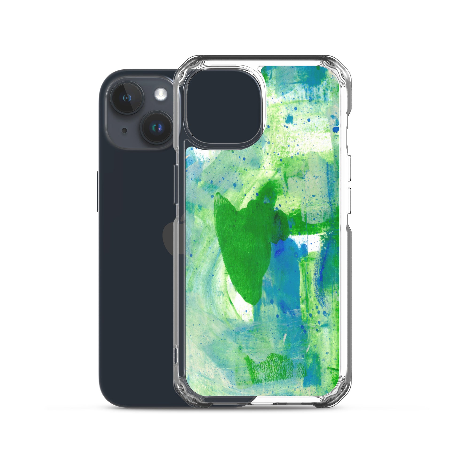 Green Mist Clear Case for iPhone® - Aquamarine Design - Artistic Gifts for Women - Art by Artist Tania Herrera from Aquamarine Design Studio