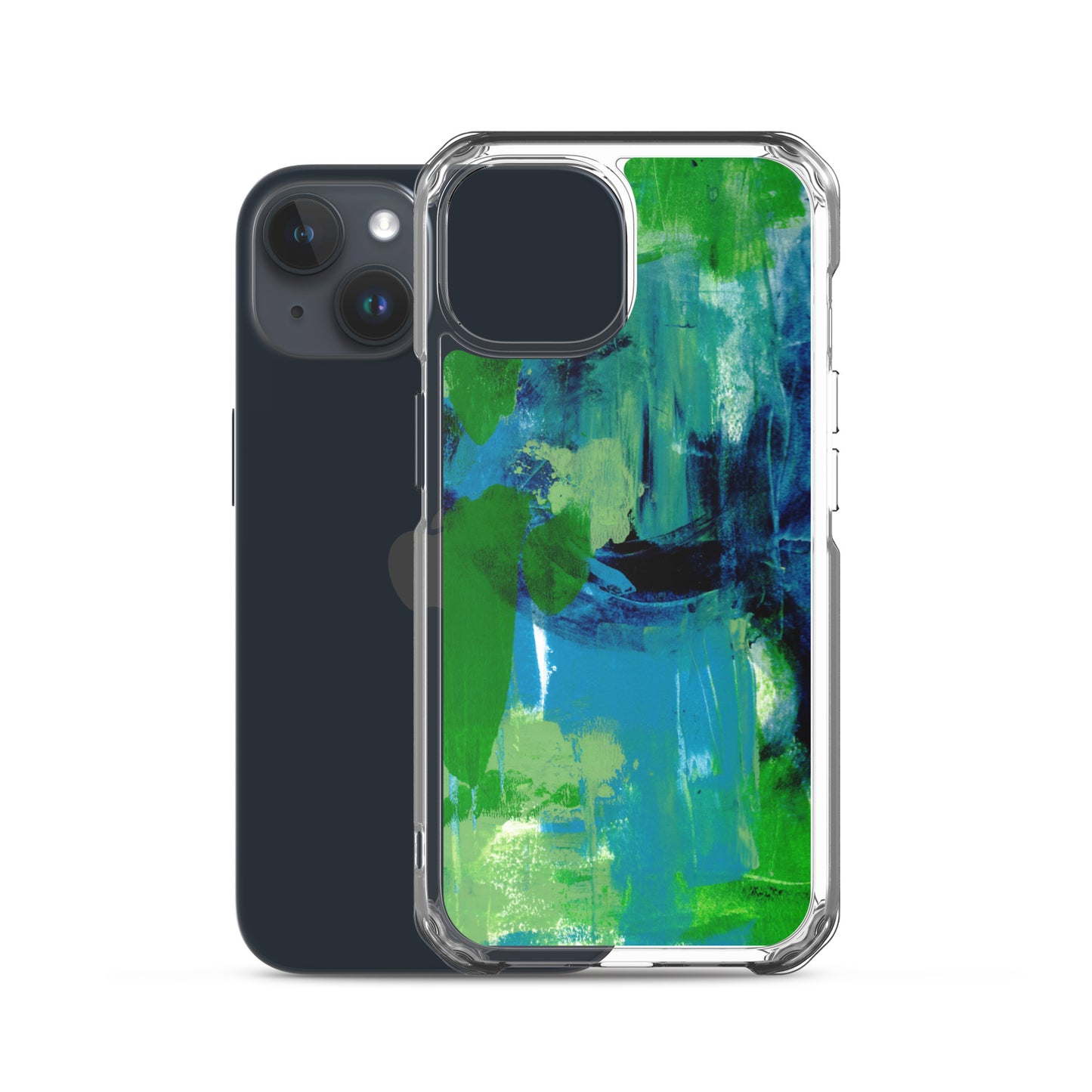 Cool Colors Clear Case for iPhone® - Aquamarine Design - Artistic Gifts for Women - Art by Artist Tania Herrera from Aquamarine Design Studio