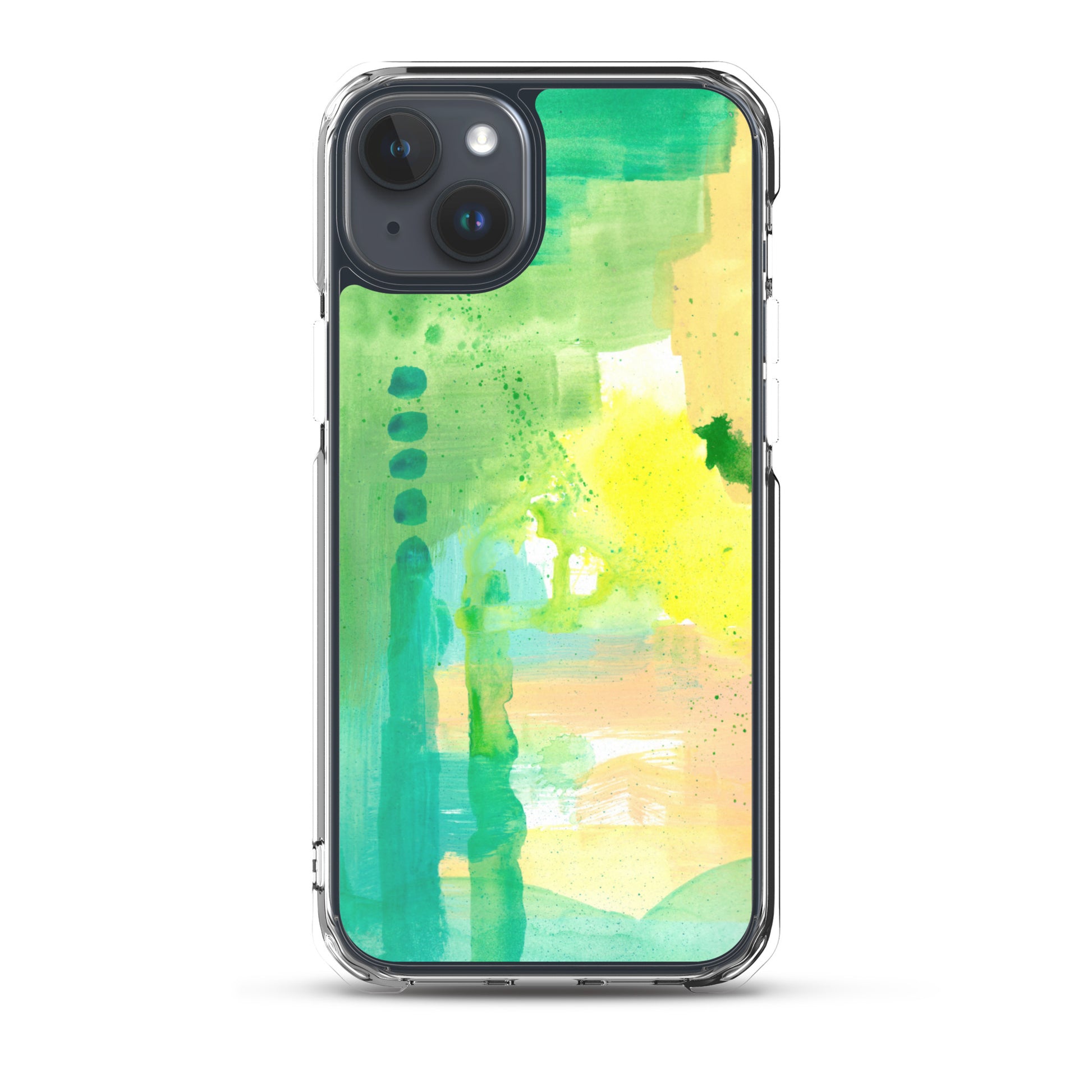 Aqua Abstract Design II Clear Case for iPhone® - Aquamarine Design - Artistic Gifts for Women - Art by Artist Tania Herrera from Aquamarine Design Studio