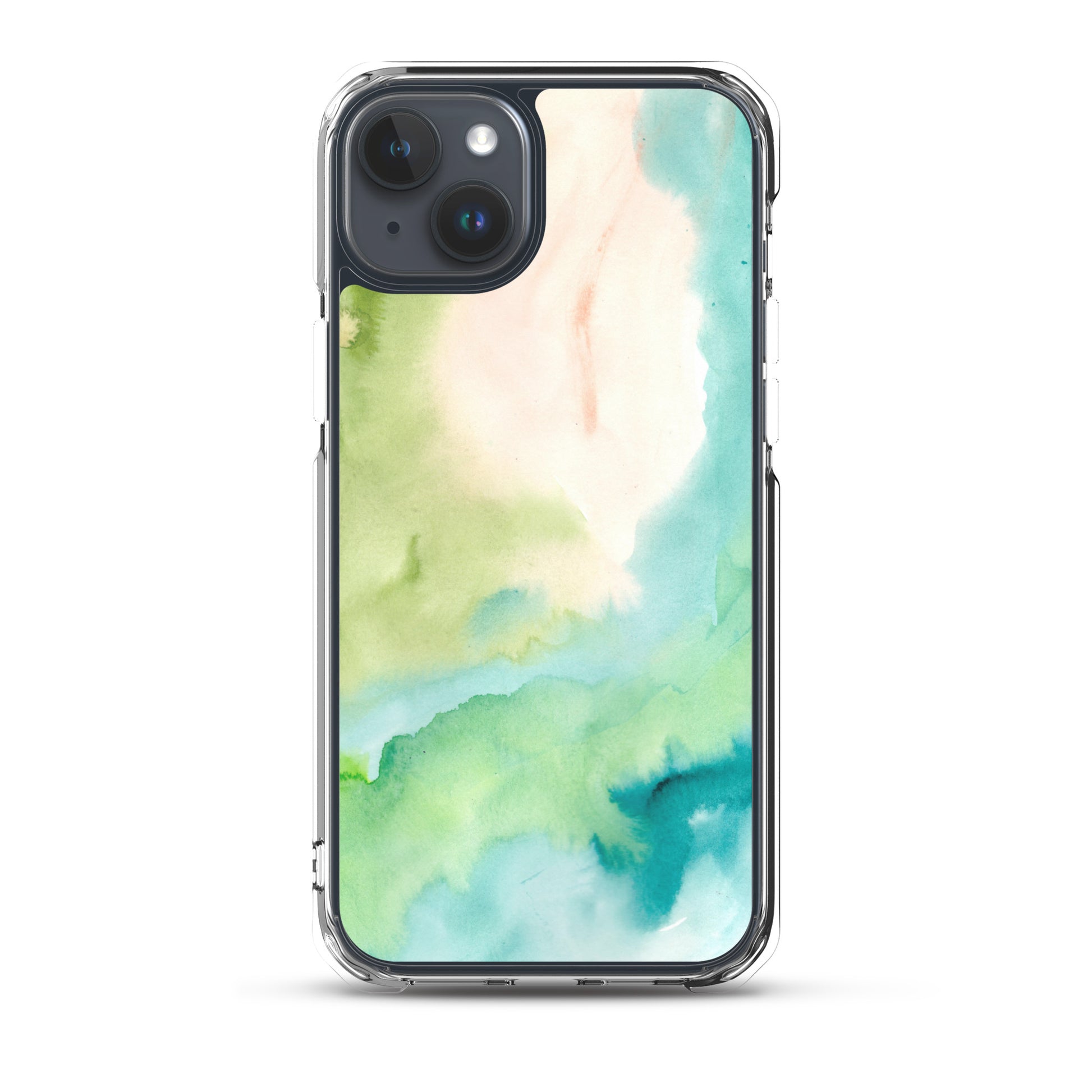 Soft Green Clear Case for iPhone® - Aquamarine Design - Artistic Gifts for Women - Art by Artist Tania Herrera from Aquamarine Design Studio
