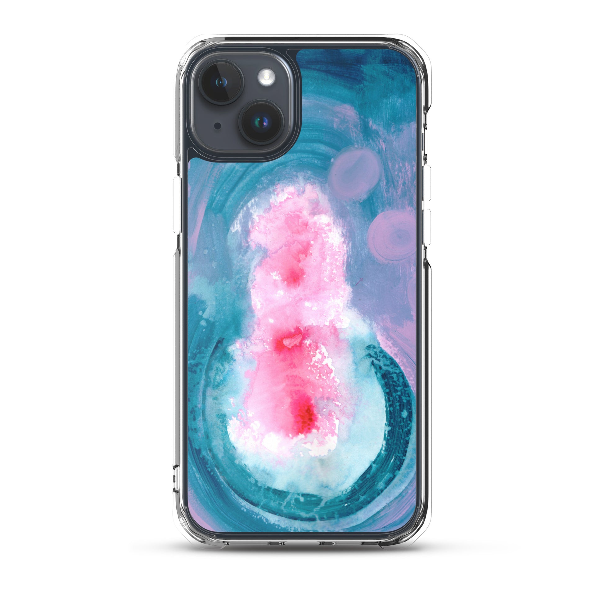 Magical Blue II Clear Case for iPhone® - Aquamarine Design - Artistic Gifts for Women - Art by Artist Tania Herrera from Aquamarine Design Studio