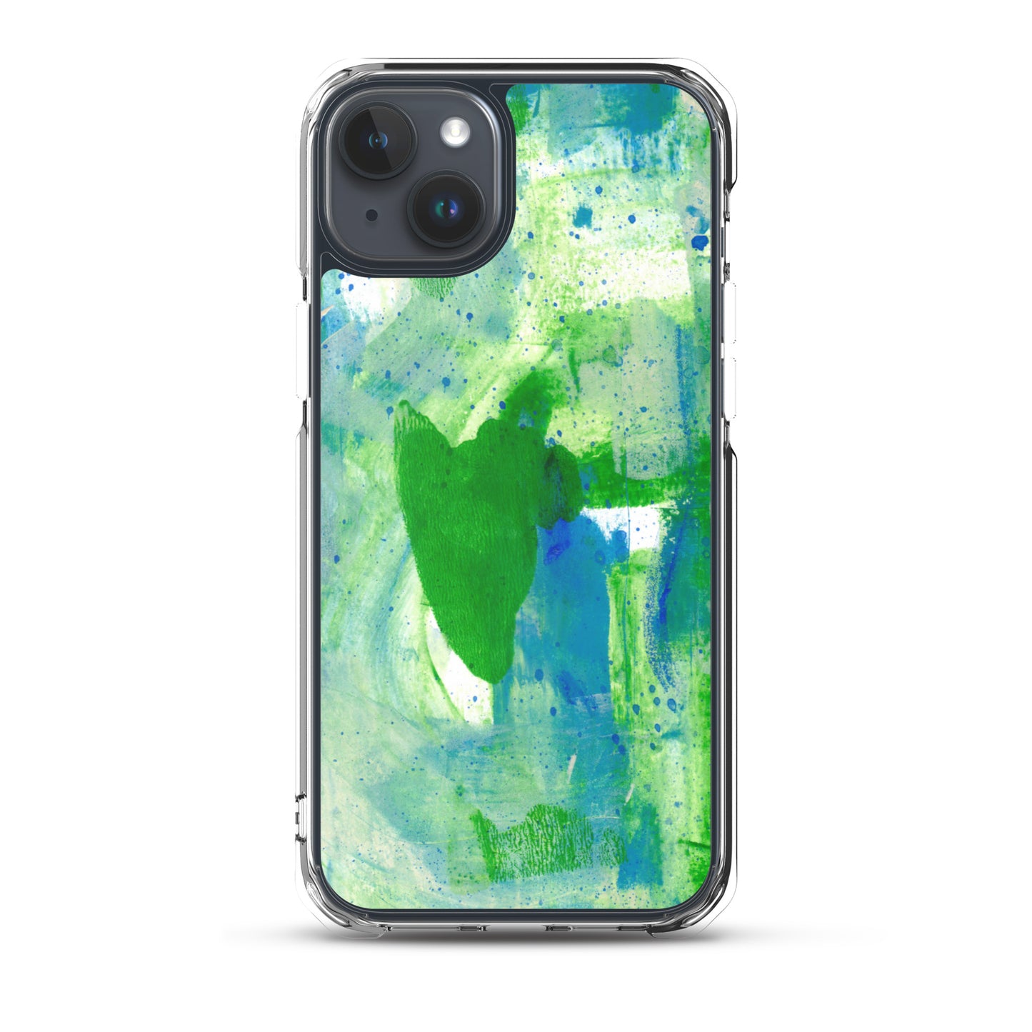 Green Mist Clear Case for iPhone® - Aquamarine Design - Artistic Gifts for Women - Art by Artist Tania Herrera from Aquamarine Design Studio