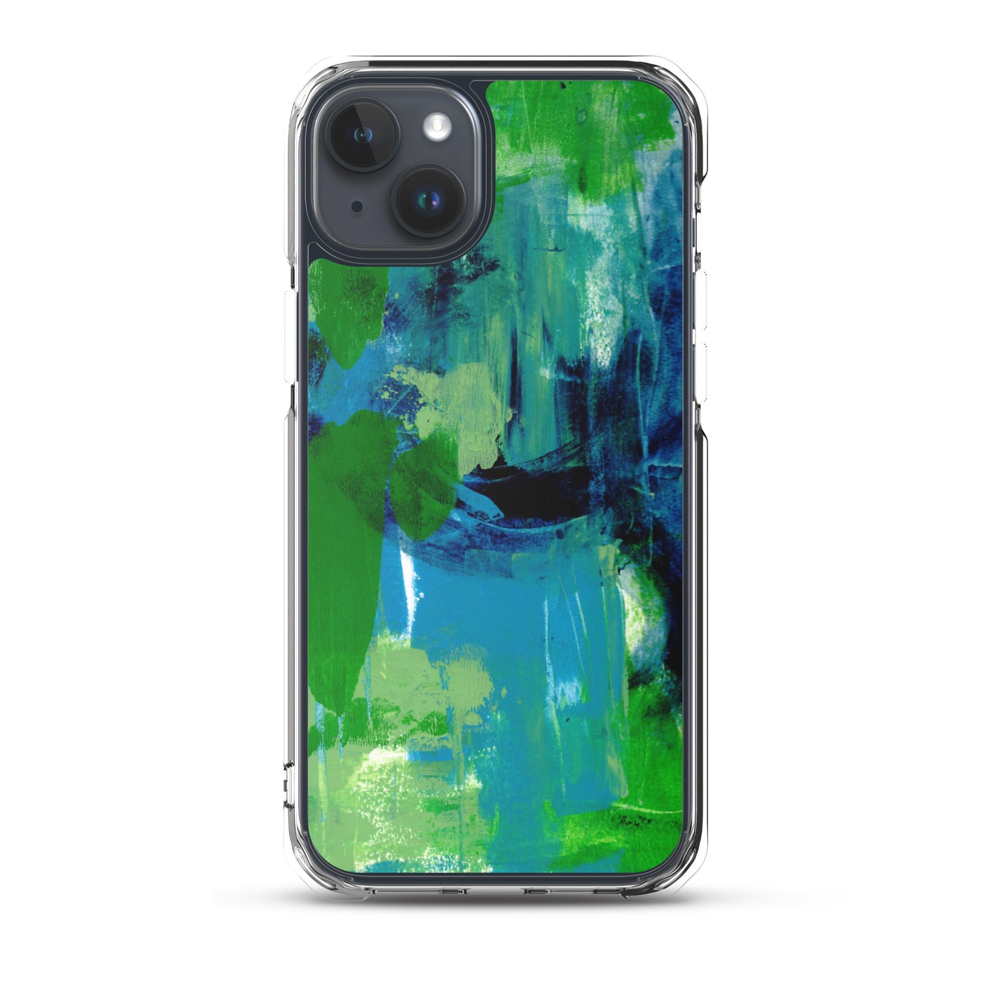Cool Colors Clear Case for iPhone® - Aquamarine Design - Artistic Gifts for Women - Art by Artist Tania Herrera from Aquamarine Design Studio