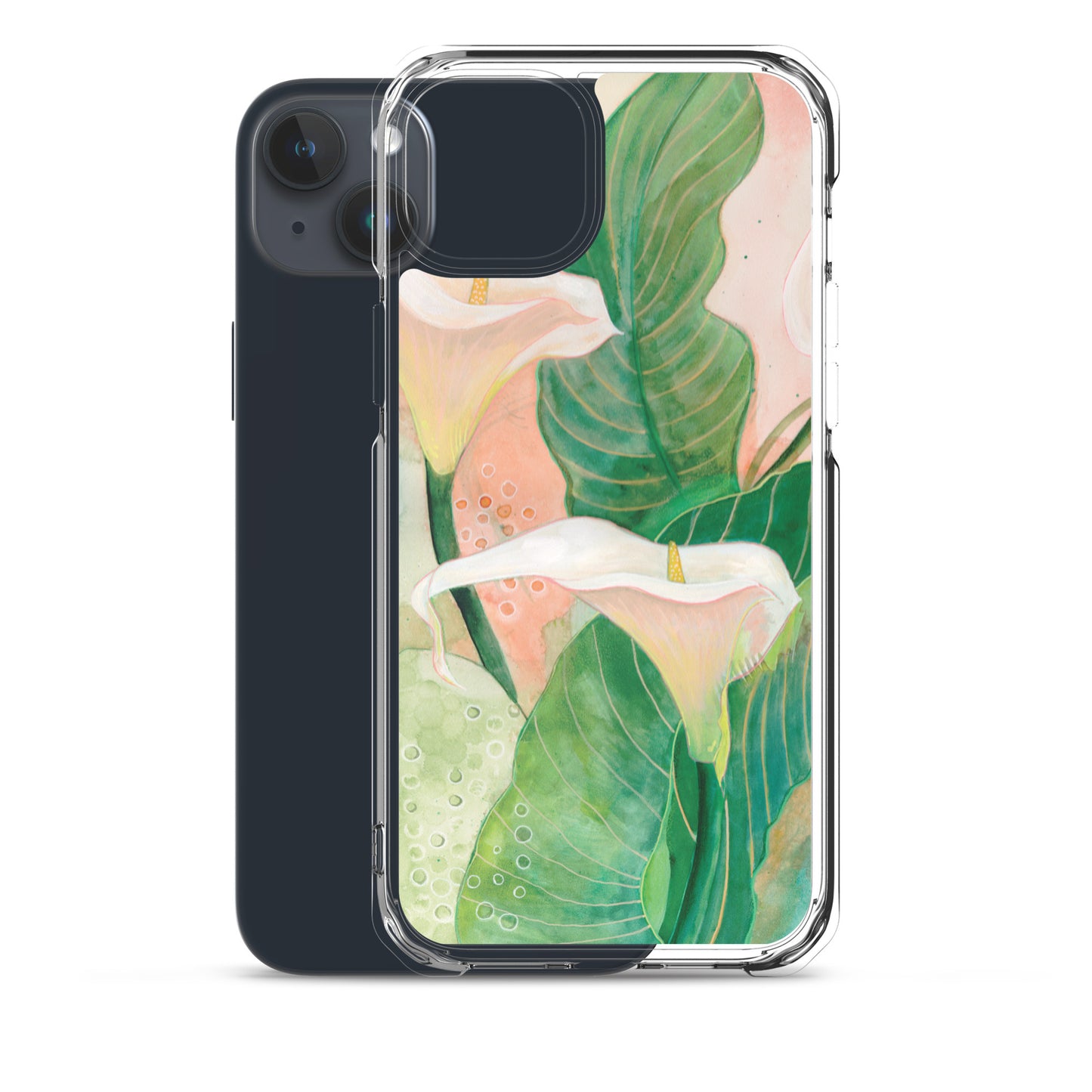 Calla lily Clear Case for iPhone® - Aquamarine Design - Artistic Gifts for Women - Art by Artist Tania Herrera from Aquamarine Design Studio
