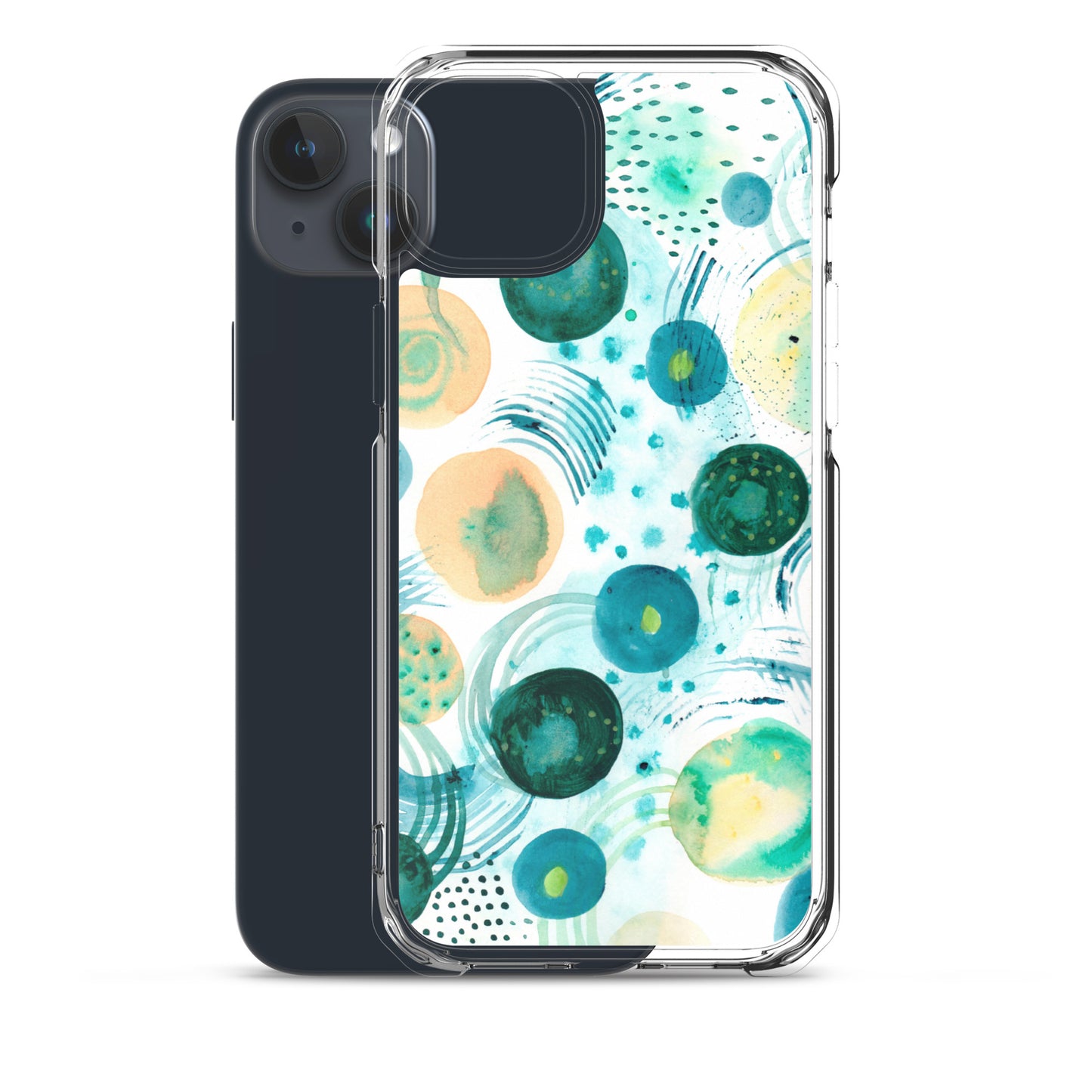 Geometrical Design Clear Case for iPhone® - Aquamarine Design - Artistic Gifts for Women - Art by Artist Tania Herrera from Aquamarine Design Studio