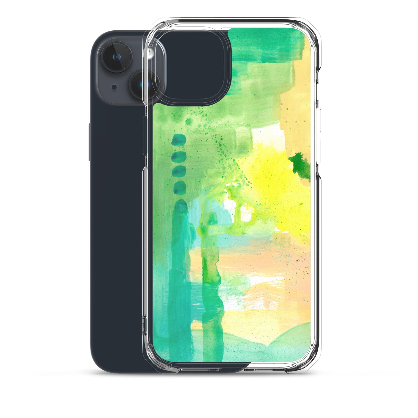 Aqua Abstract Design II Clear Case for iPhone® - Aquamarine Design - Artistic Gifts for Women - Art by Artist Tania Herrera from Aquamarine Design Studio