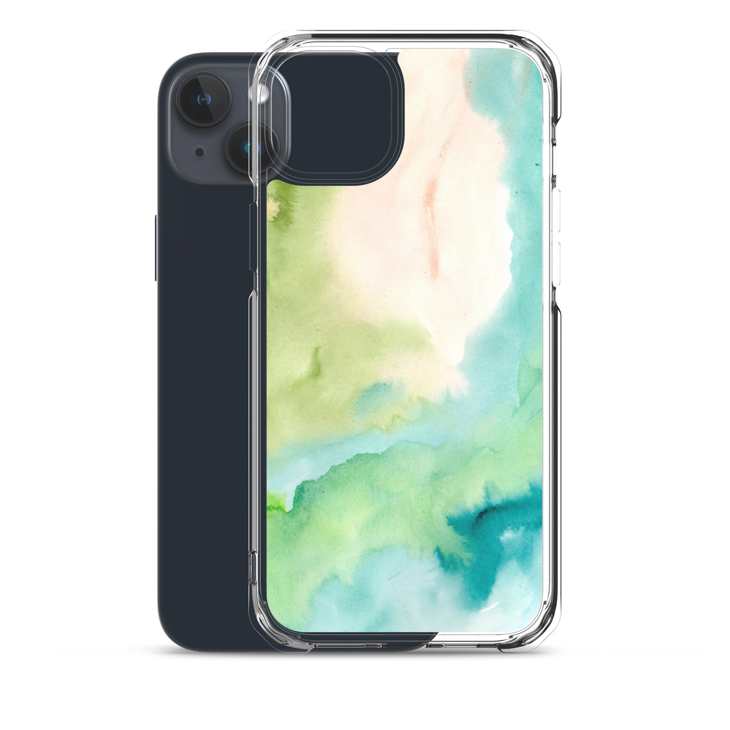 Soft Green Clear Case for iPhone® - Aquamarine Design - Artistic Gifts for Women - Art by Artist Tania Herrera from Aquamarine Design Studio