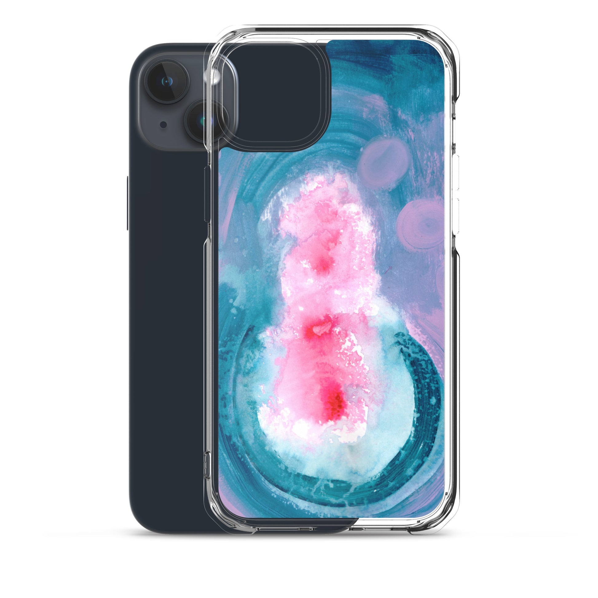 Magical Blue II Clear Case for iPhone® - Aquamarine Design - Artistic Gifts for Women - Art by Artist Tania Herrera from Aquamarine Design Studio