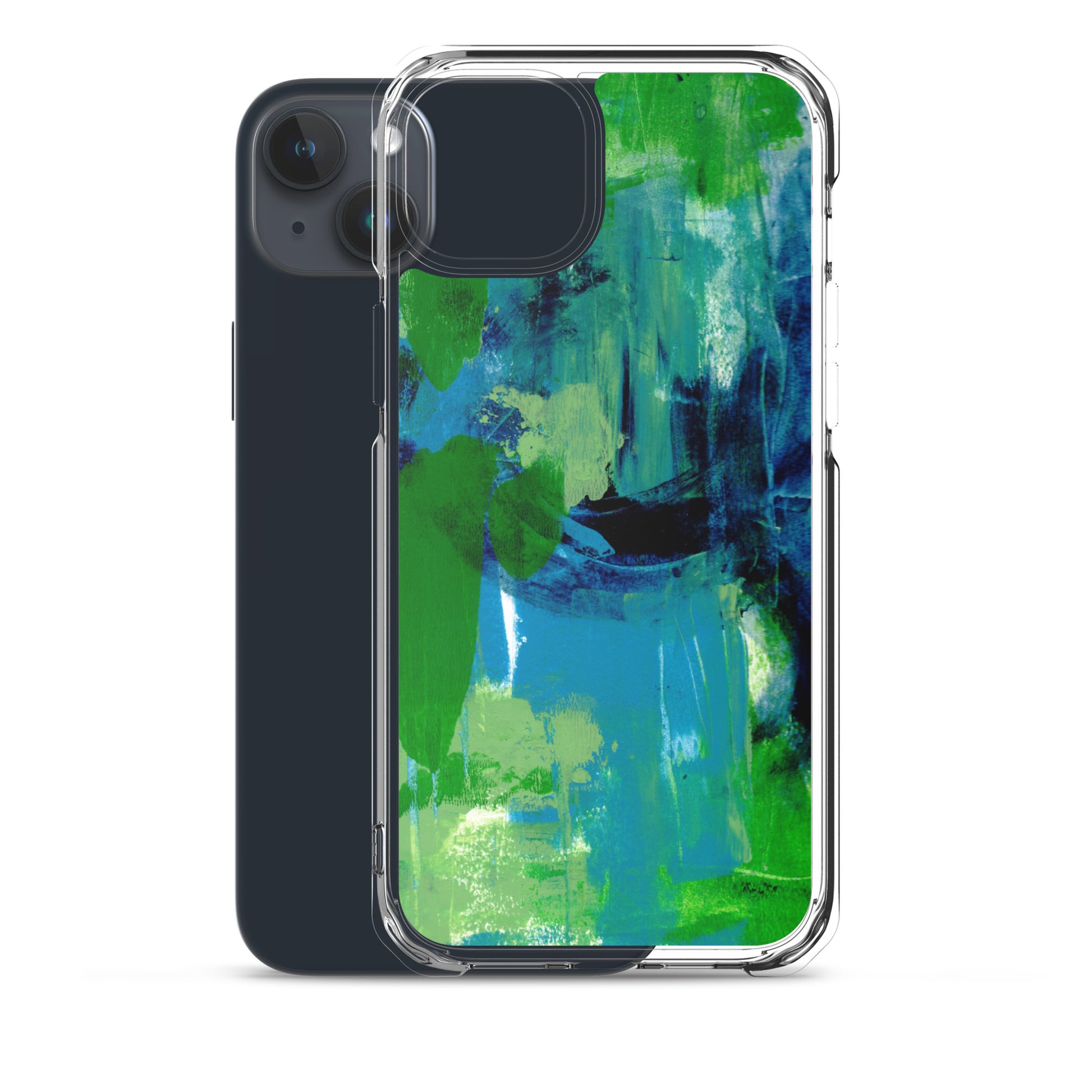 Cool Colors Clear Case for iPhone® - Aquamarine Design - Artistic Gifts for Women - Art by Artist Tania Herrera from Aquamarine Design Studio