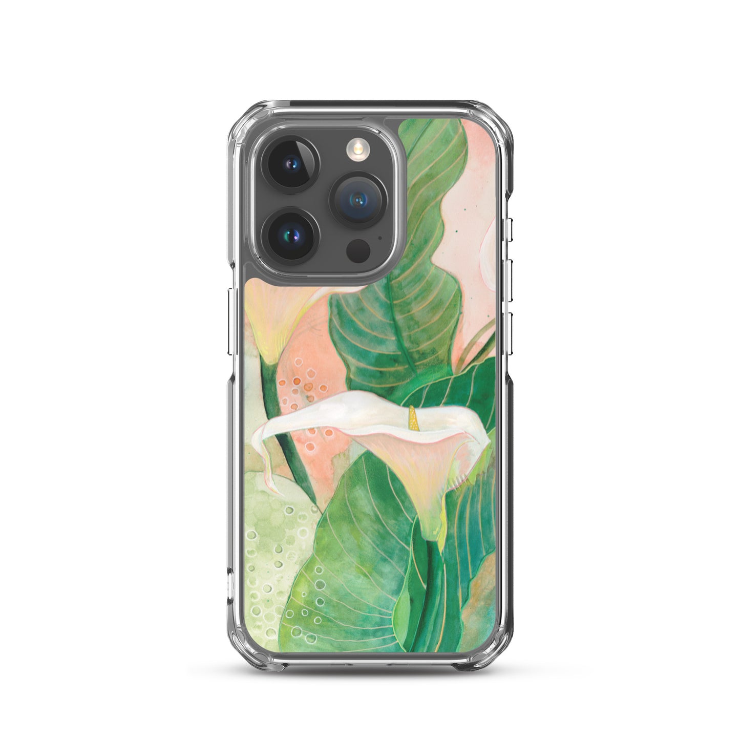 Calla lily Clear Case for iPhone® - Aquamarine Design - Artistic Gifts for Women - Art by Artist Tania Herrera from Aquamarine Design Studio