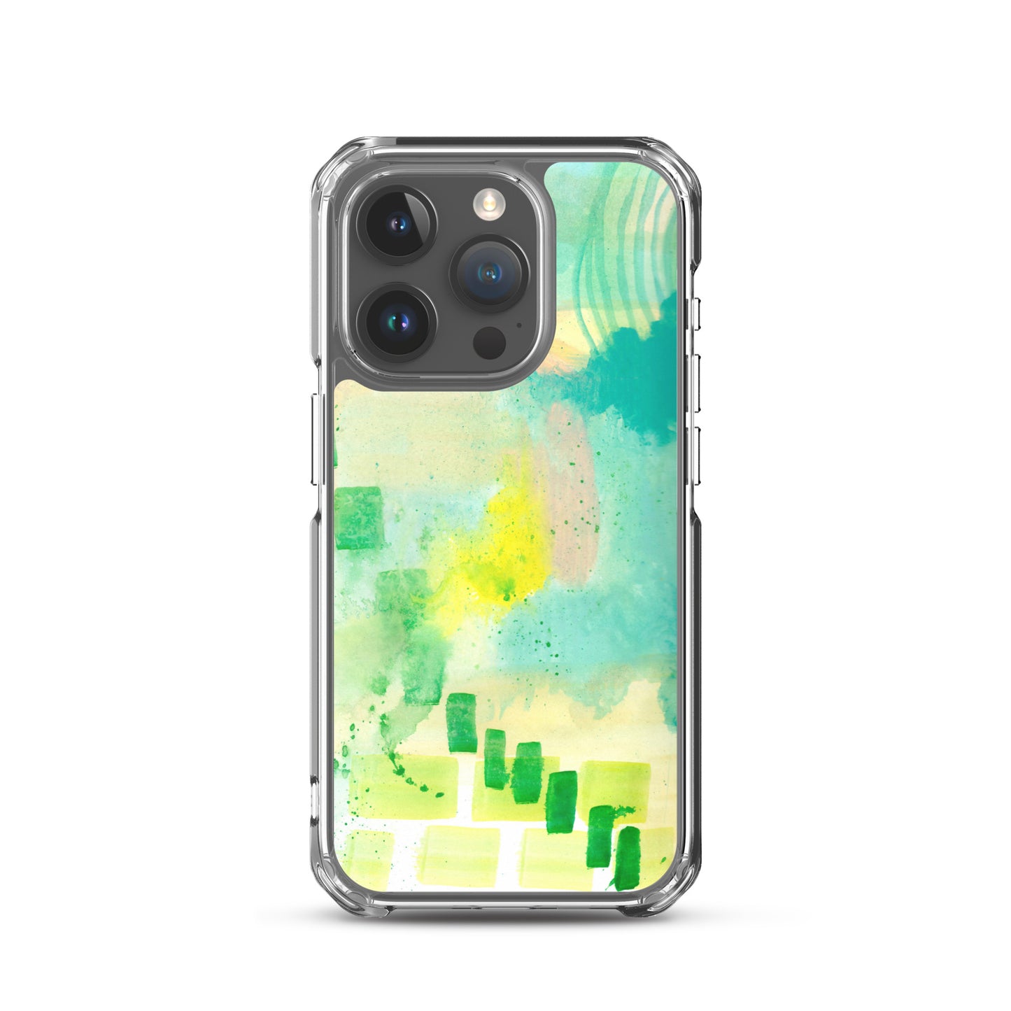 Abstract Aqua Clear Case for iPhone® - Aquamarine Design - Artistic Gifts for Women - Art by Artist Tania Herrera from Aquamarine Design Studio
