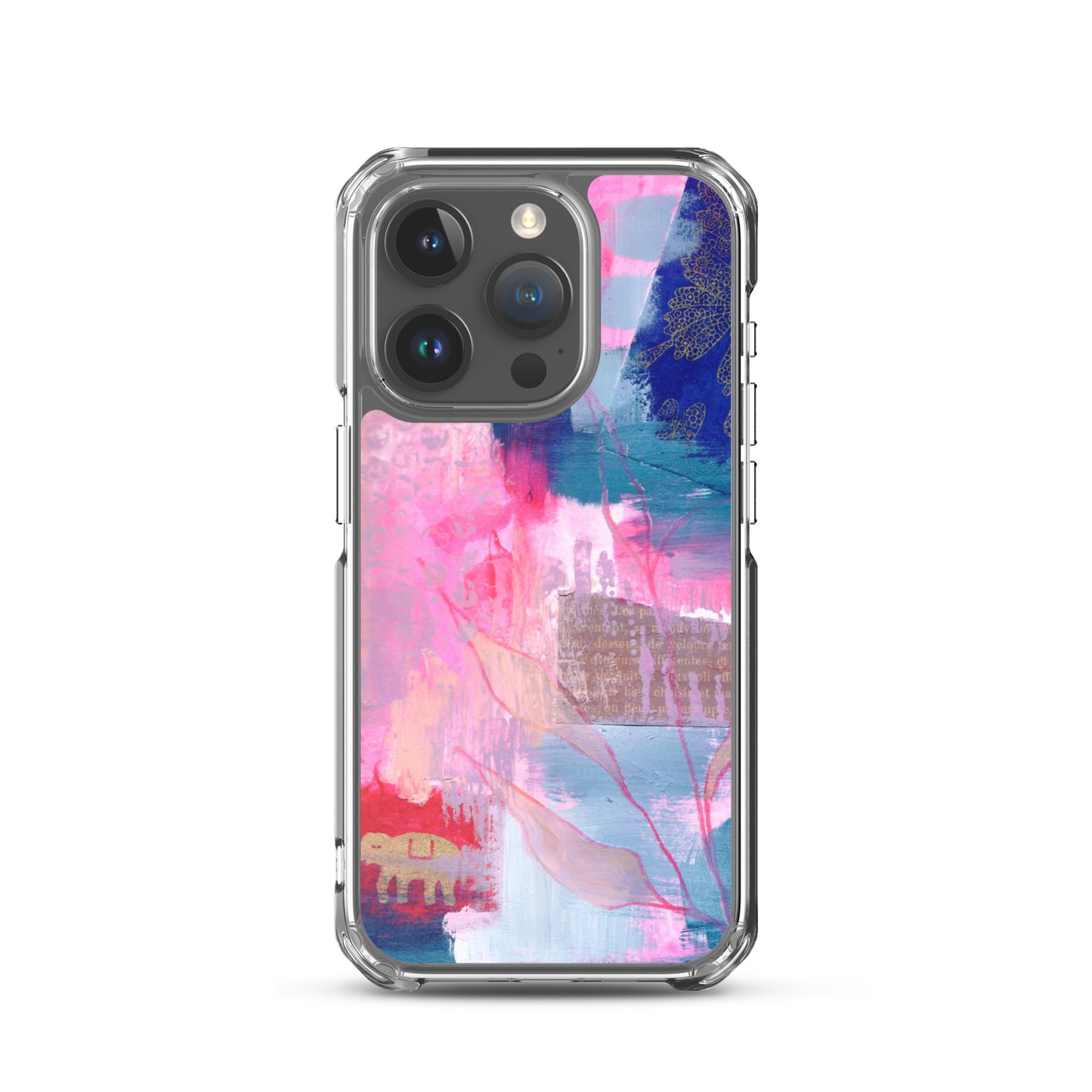 Collage Design Clear Case for iPhone® - Aquamarine Design - Artistic Gifts for Women - Art by Artist Tania Herrera from Aquamarine Design Studio